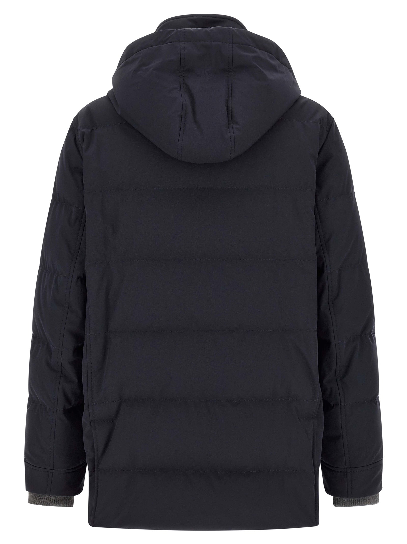 Brunello Cucinelli Blue Polyamide Parka