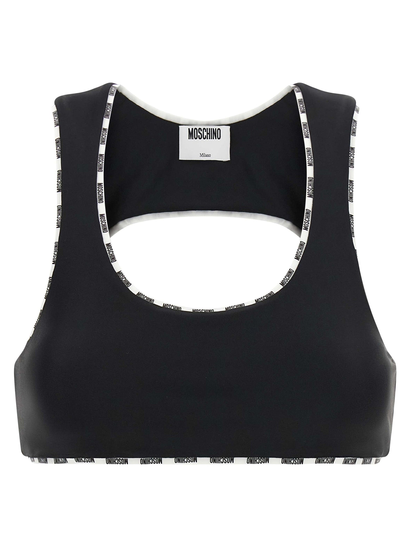 Moschino Bicolor Polyamide Sport Bra
