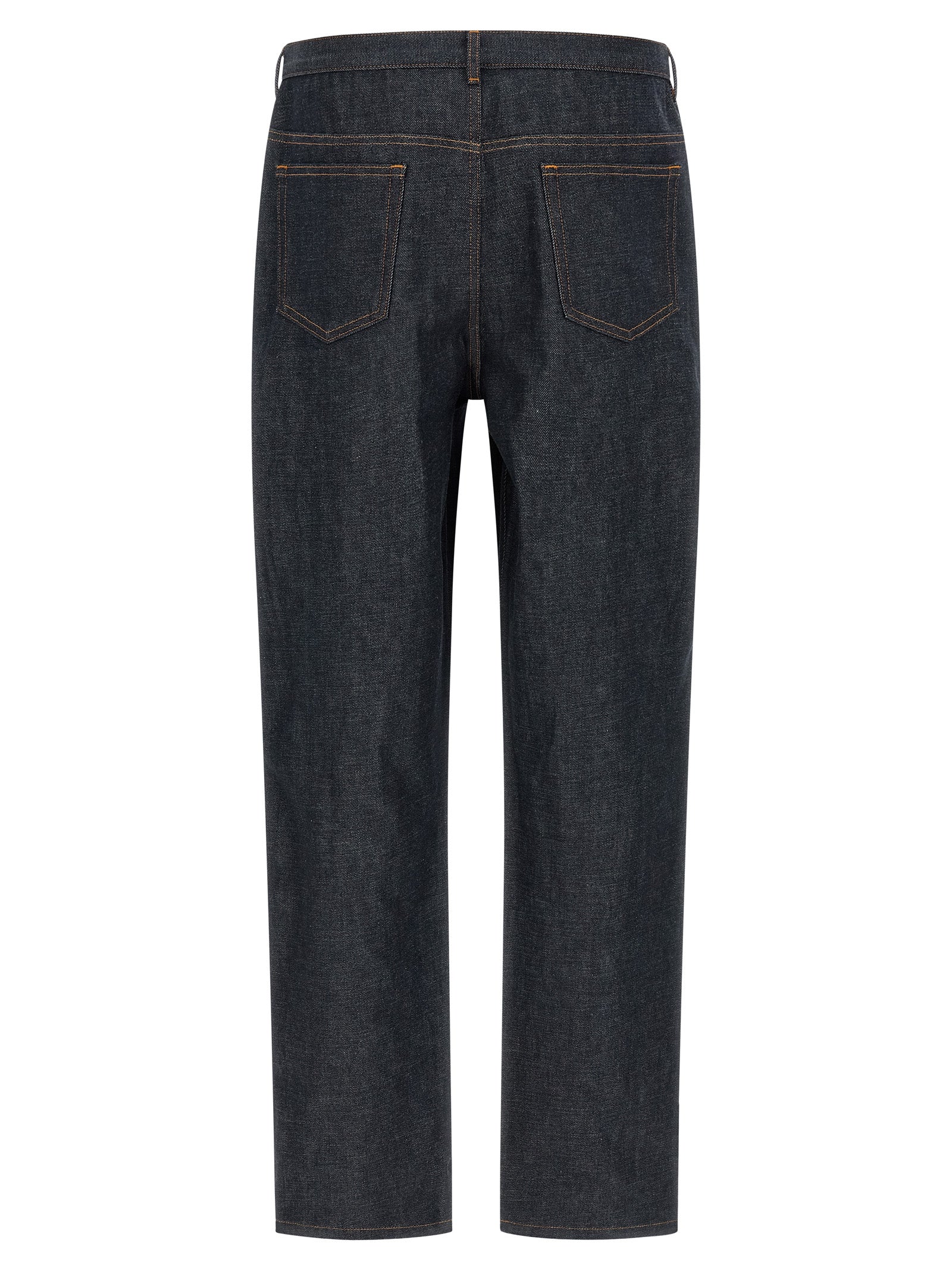 A.P.C. Blue Cotton Relaxed Fit Jeans