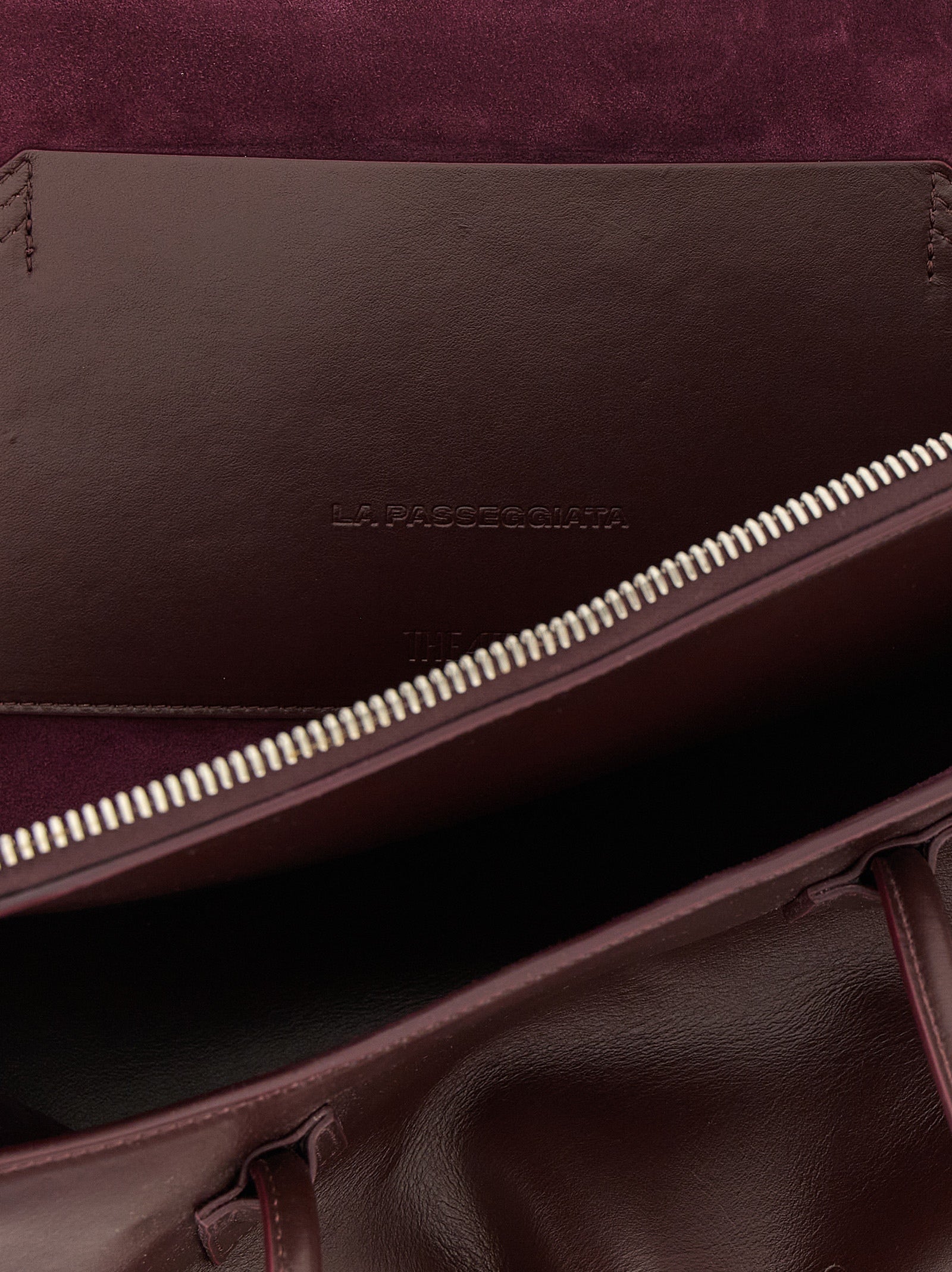 The Attico Purple Bovine Leather Shoulder Bag