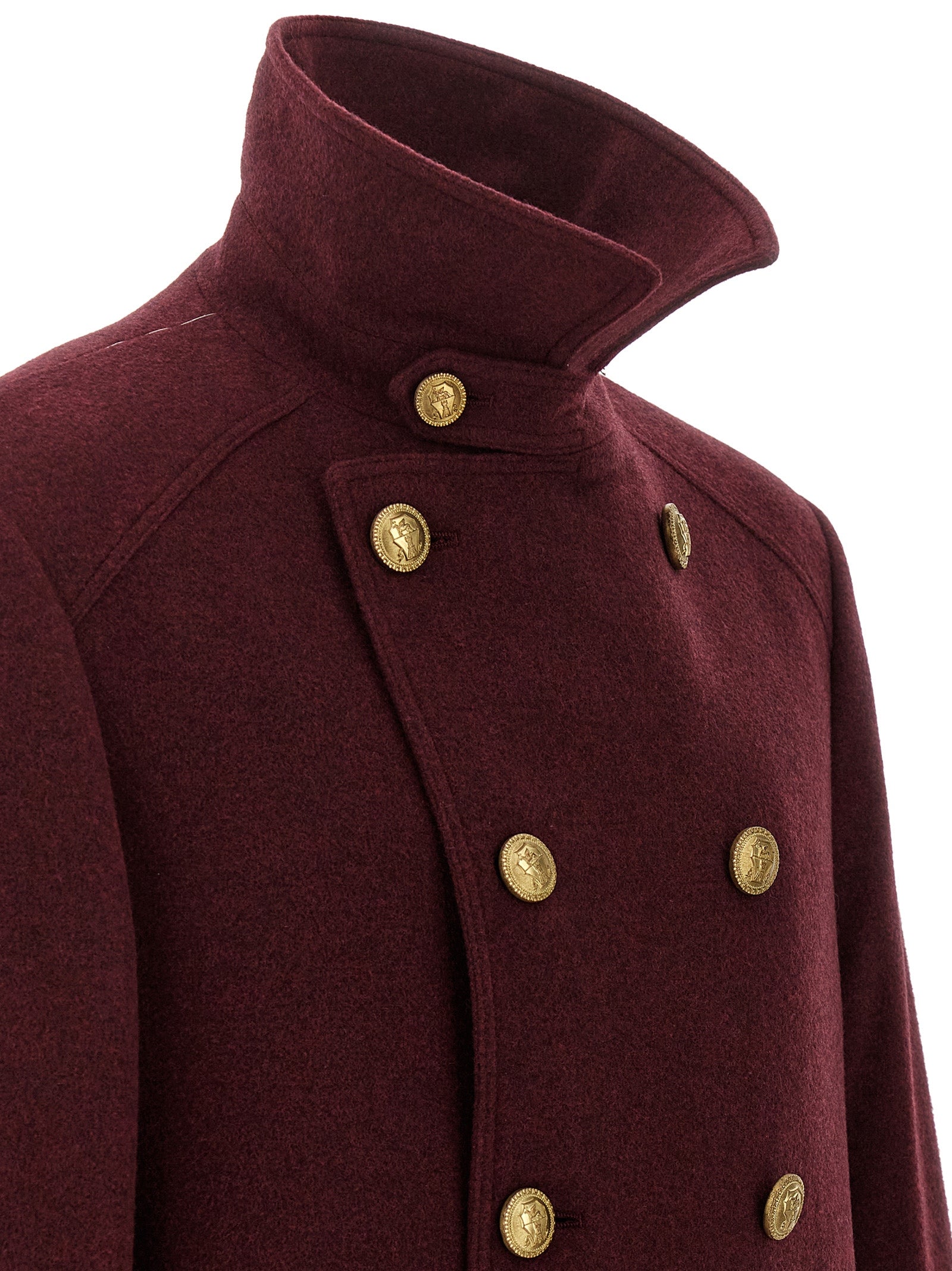 Brunello Cucinelli Bordeaux Cashmere Coat