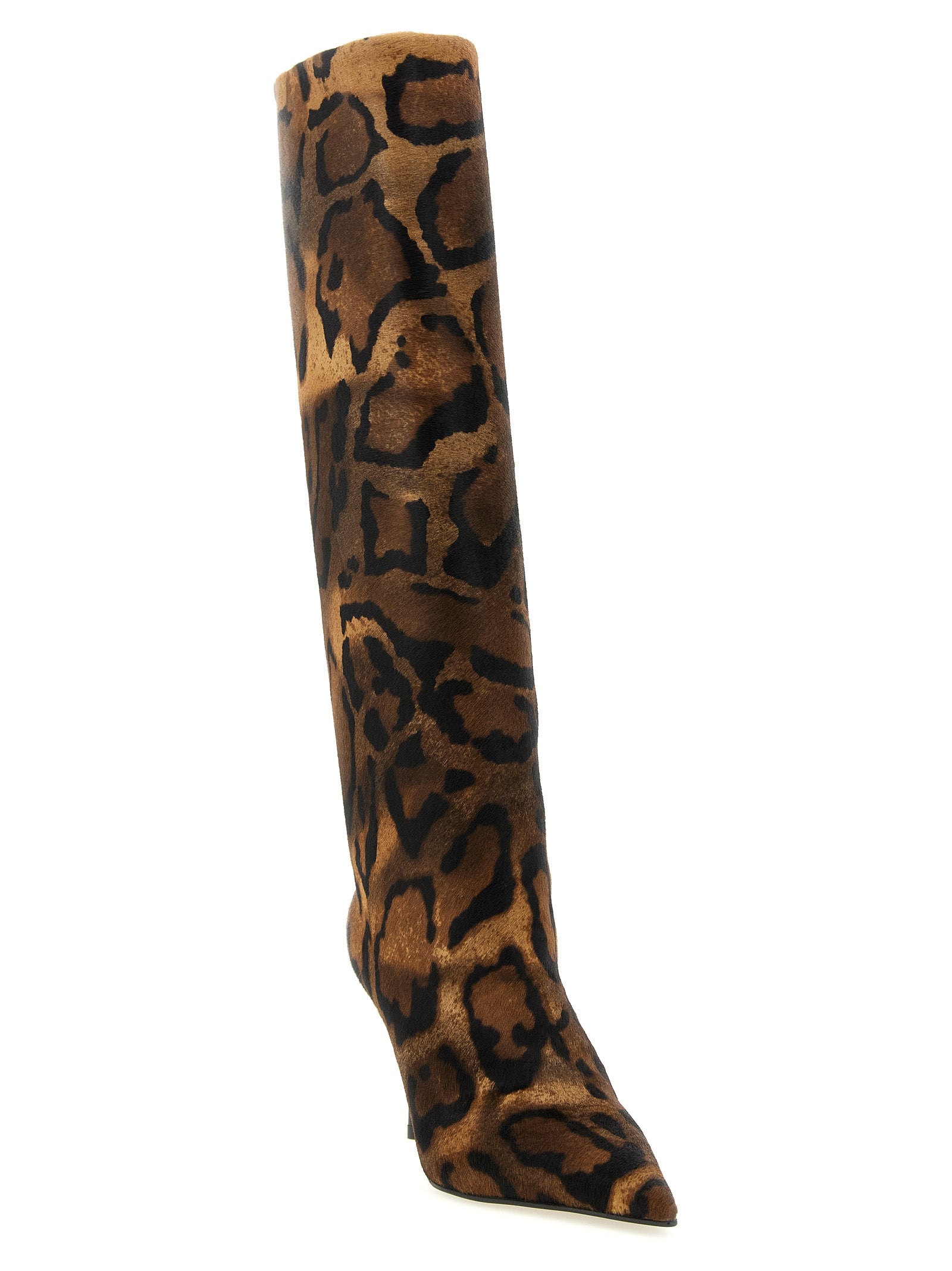 LE SILLA Brown Calfskin Over The Knee