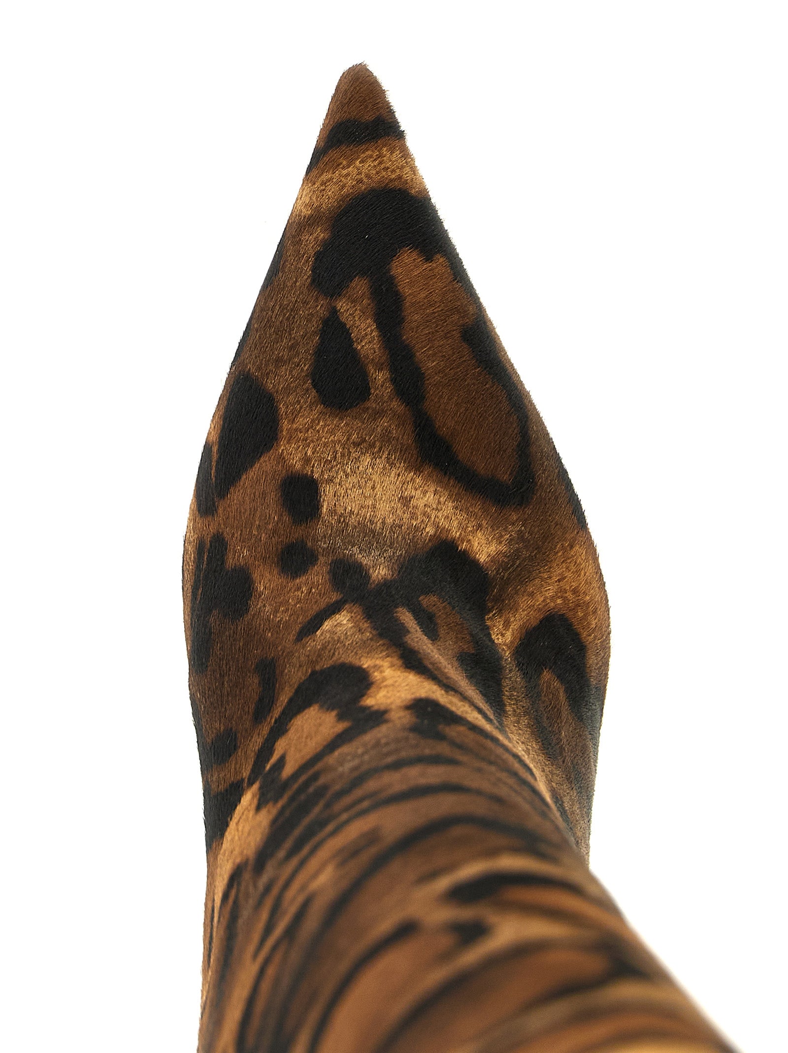 LE SILLA Brown Calfskin Over The Knee
