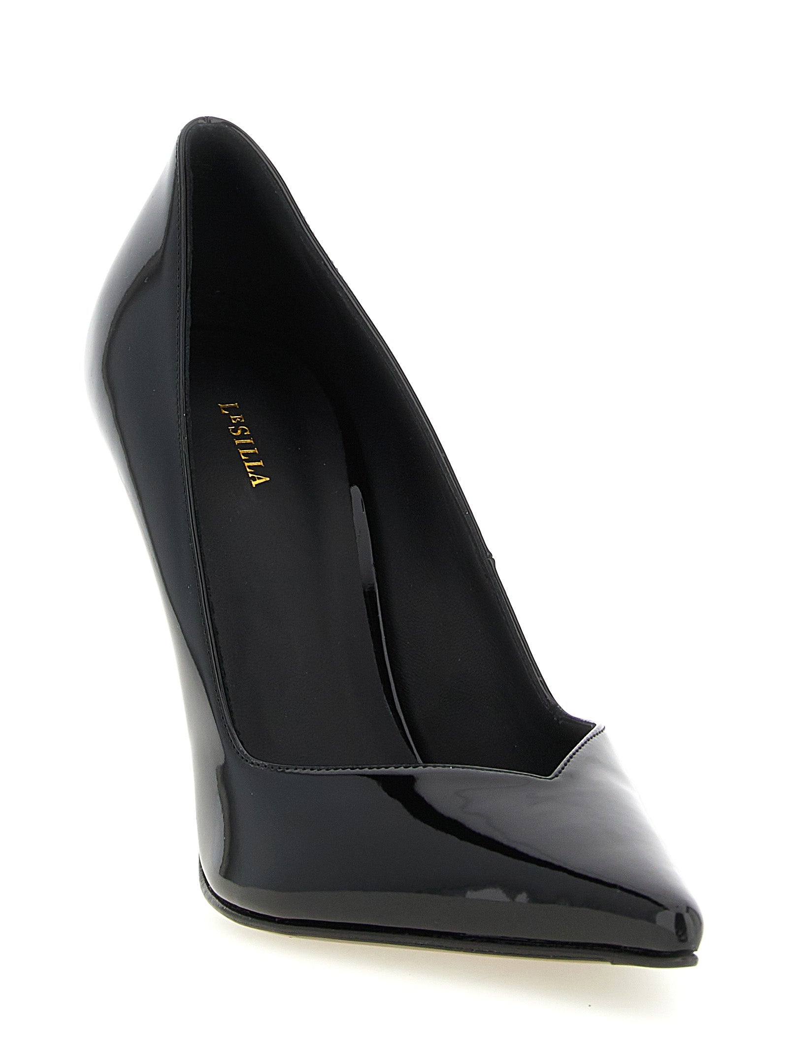LE SILLA Black Polyethylene High Heel Pumps