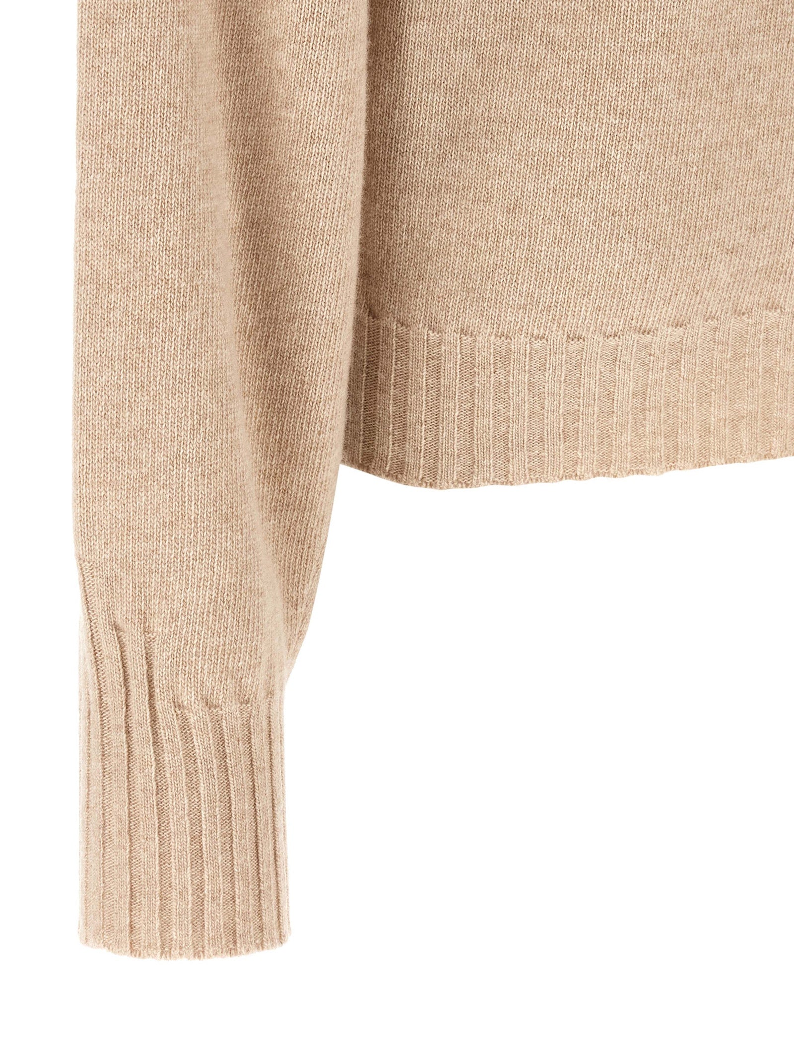 The Attico Beige Cashmere Cardigan