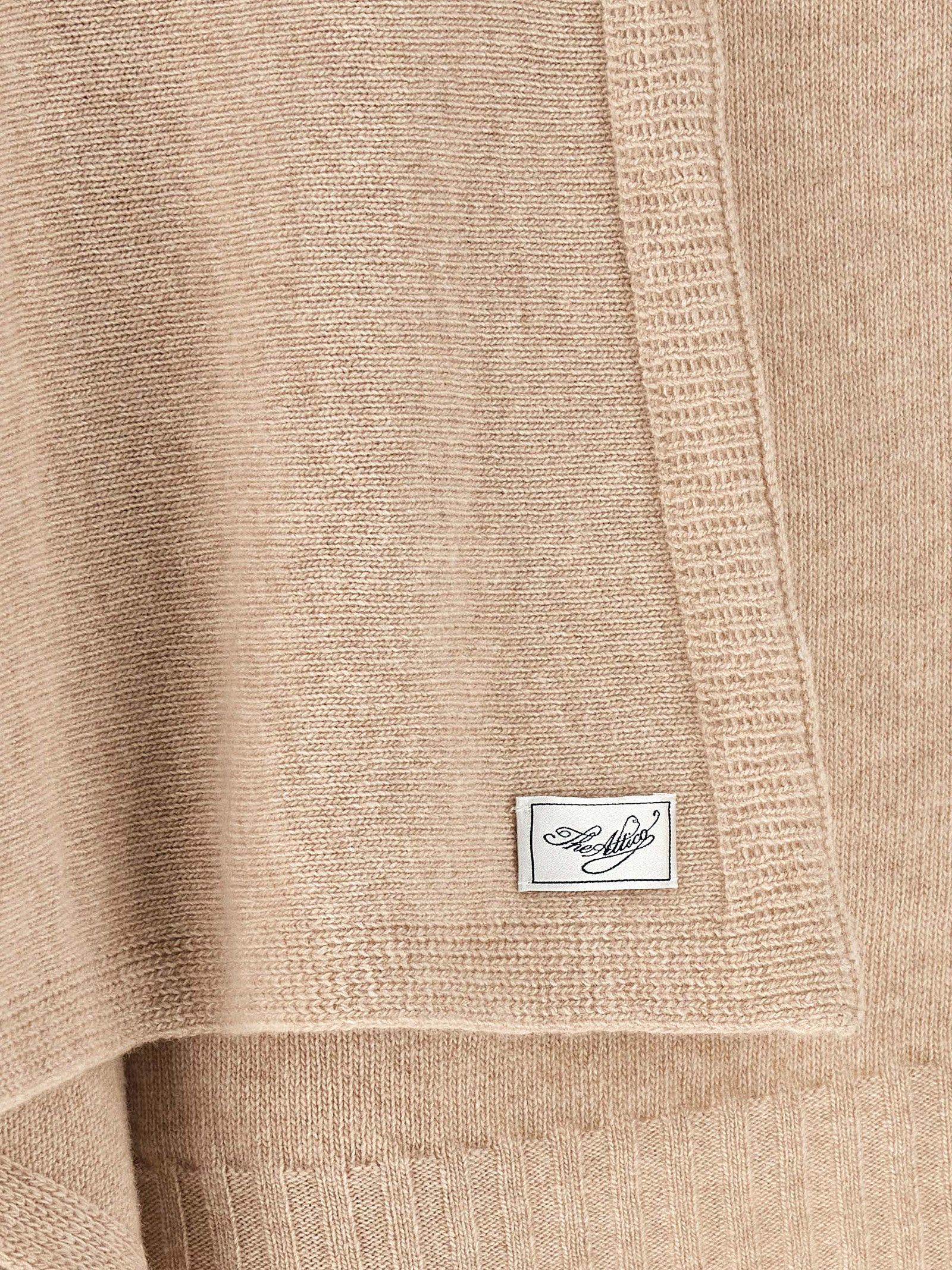 The Attico Beige Cashmere Cardigan