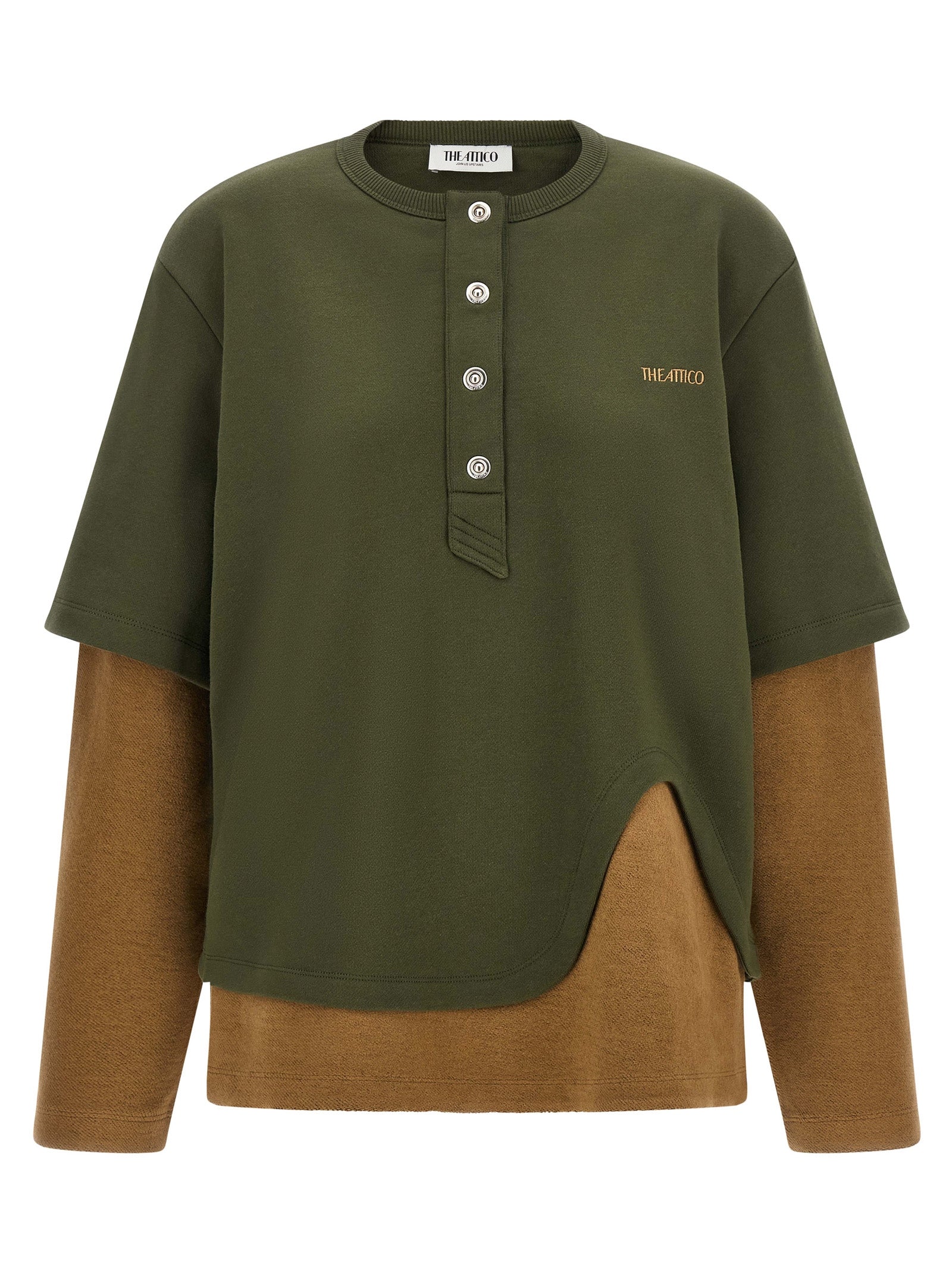 The Attico Bicolor Cotton Sweatshirt