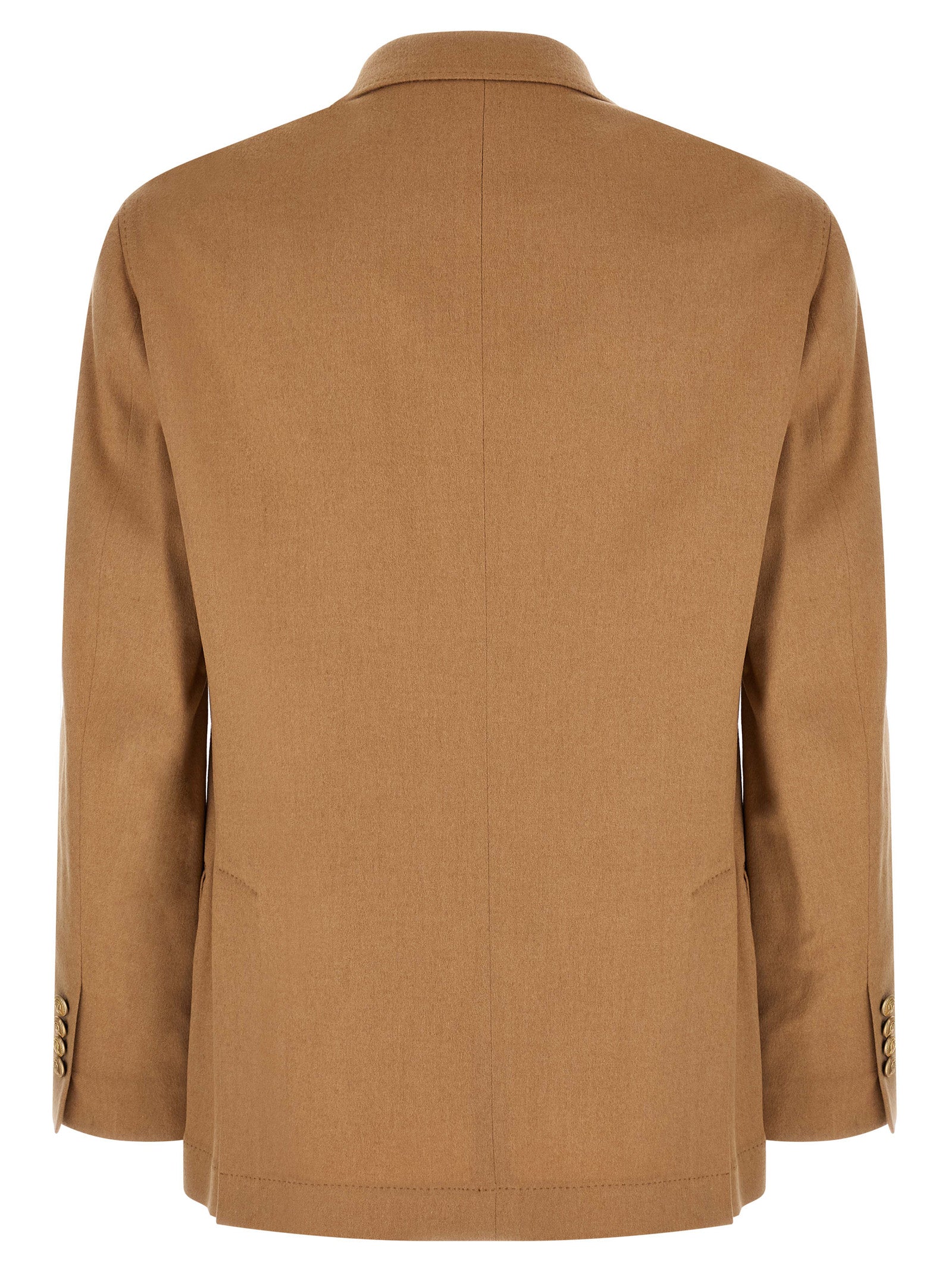 Brunello Cucinelli Beige Camel Hair  Blazer