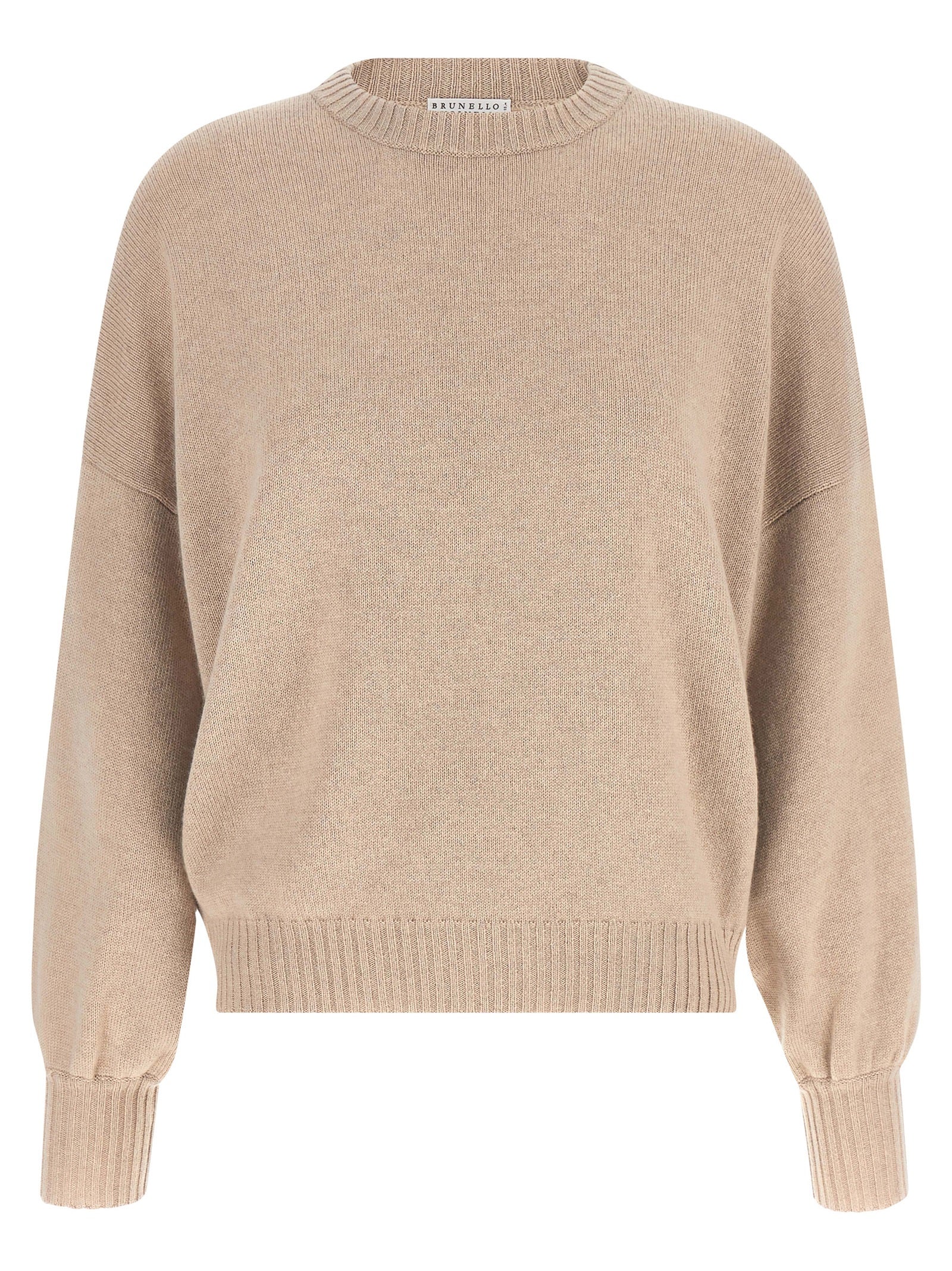 Brunello Cucinelli Beige Cashmere Cardigan