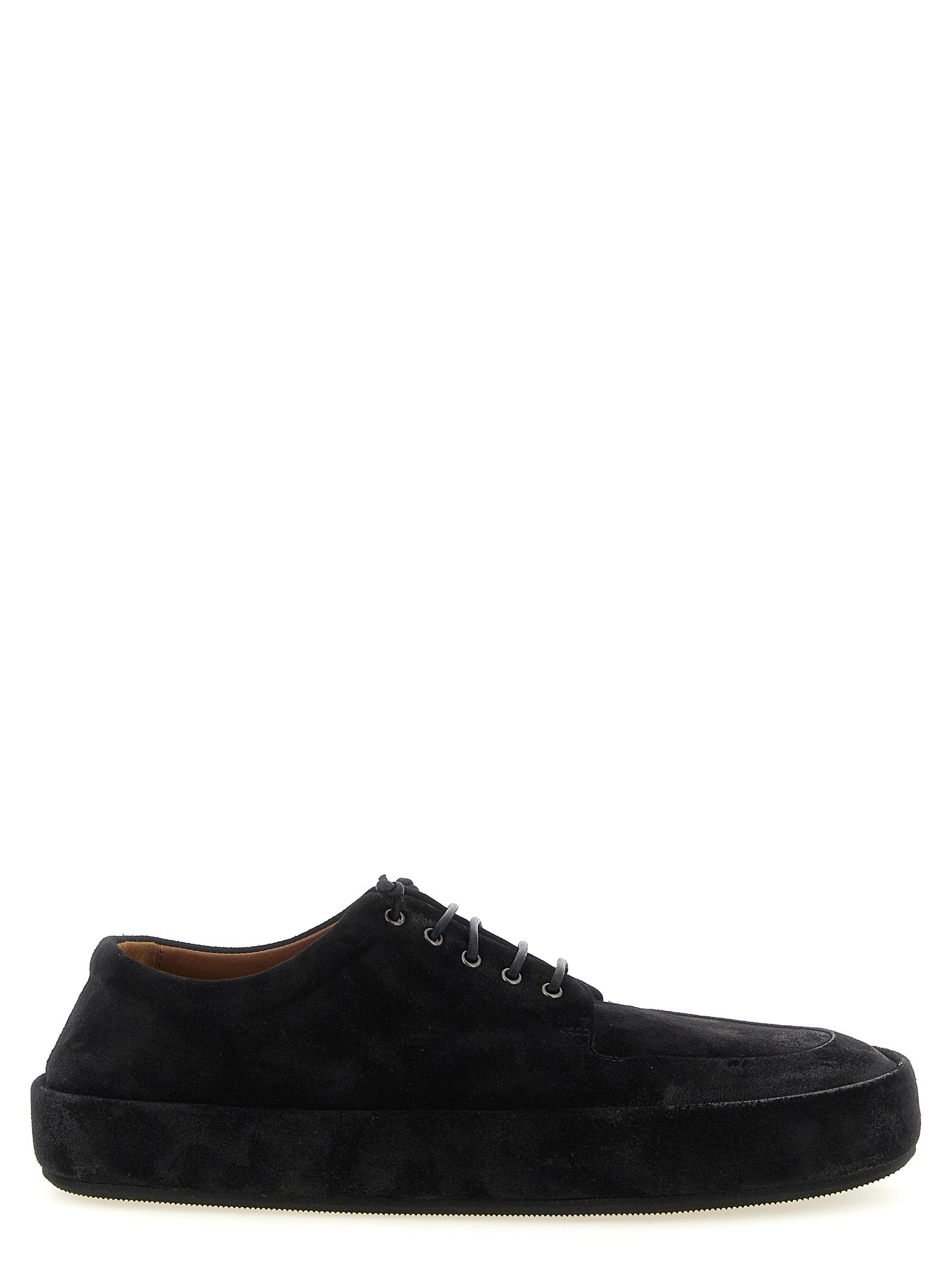 Marsell Black Calfskin Derby