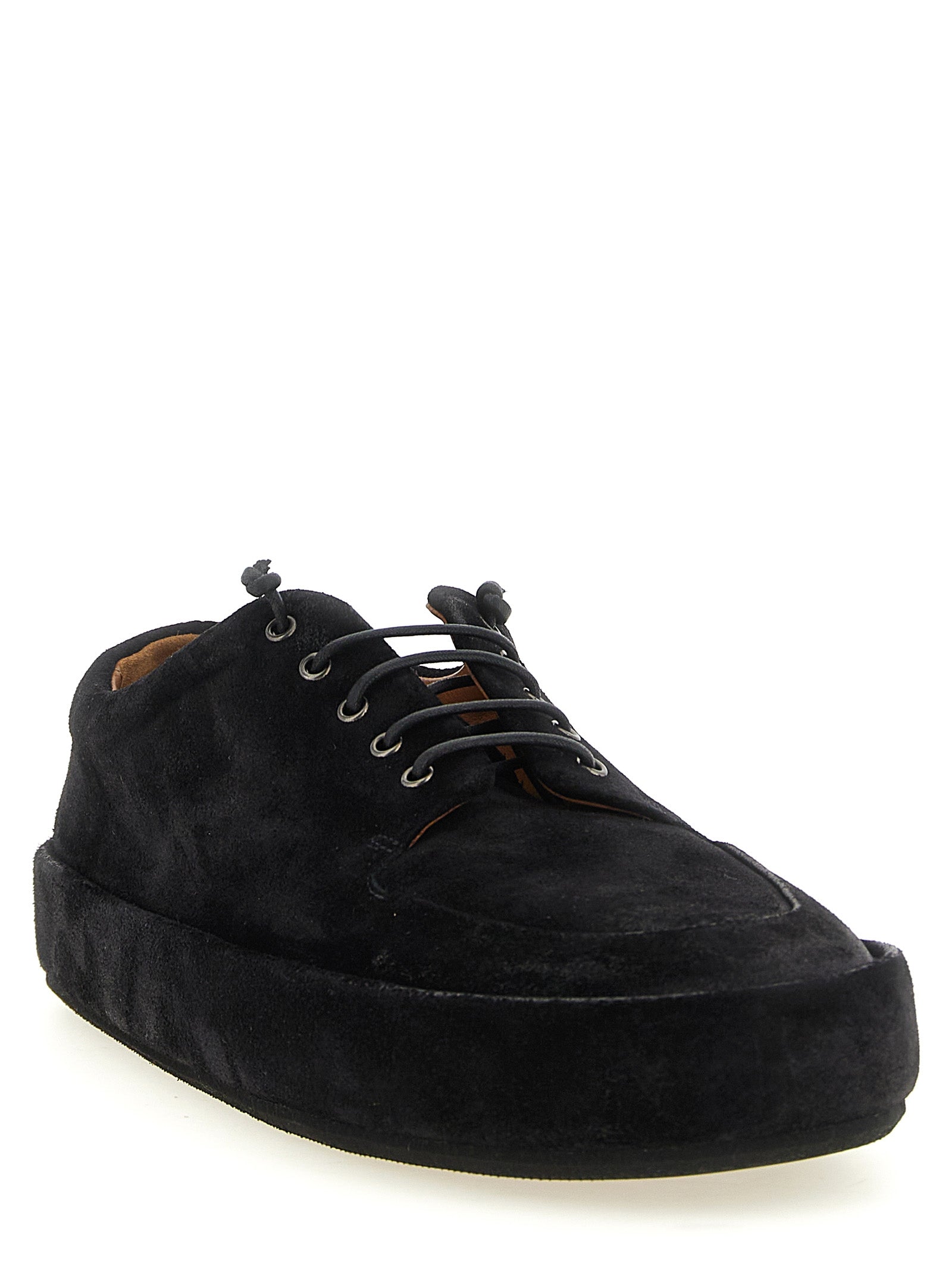 Marsell Black Calfskin Derby