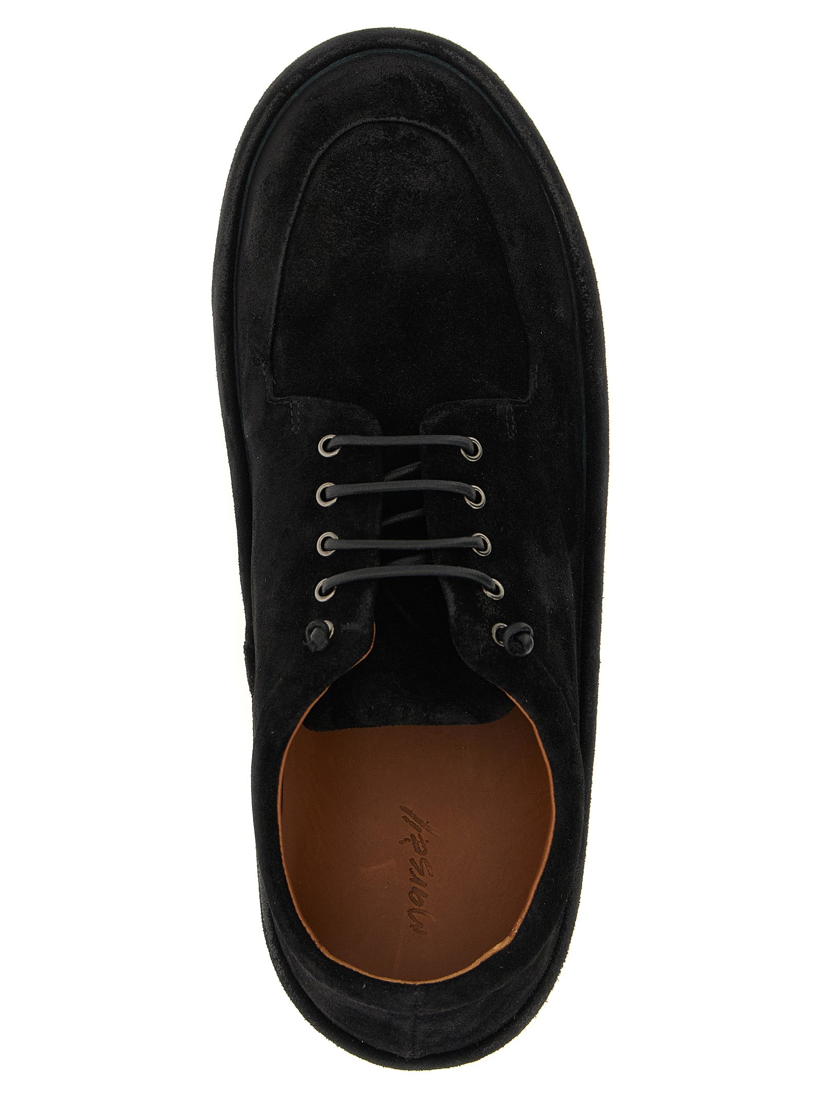 Marsell Black Calfskin Derby
