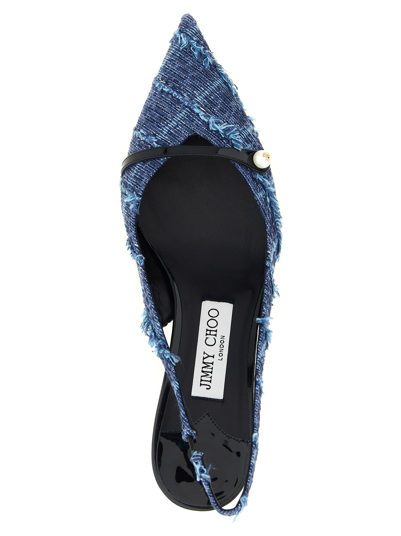 Jimmy Choo Multicolor Tencel Mid Heel Pumps