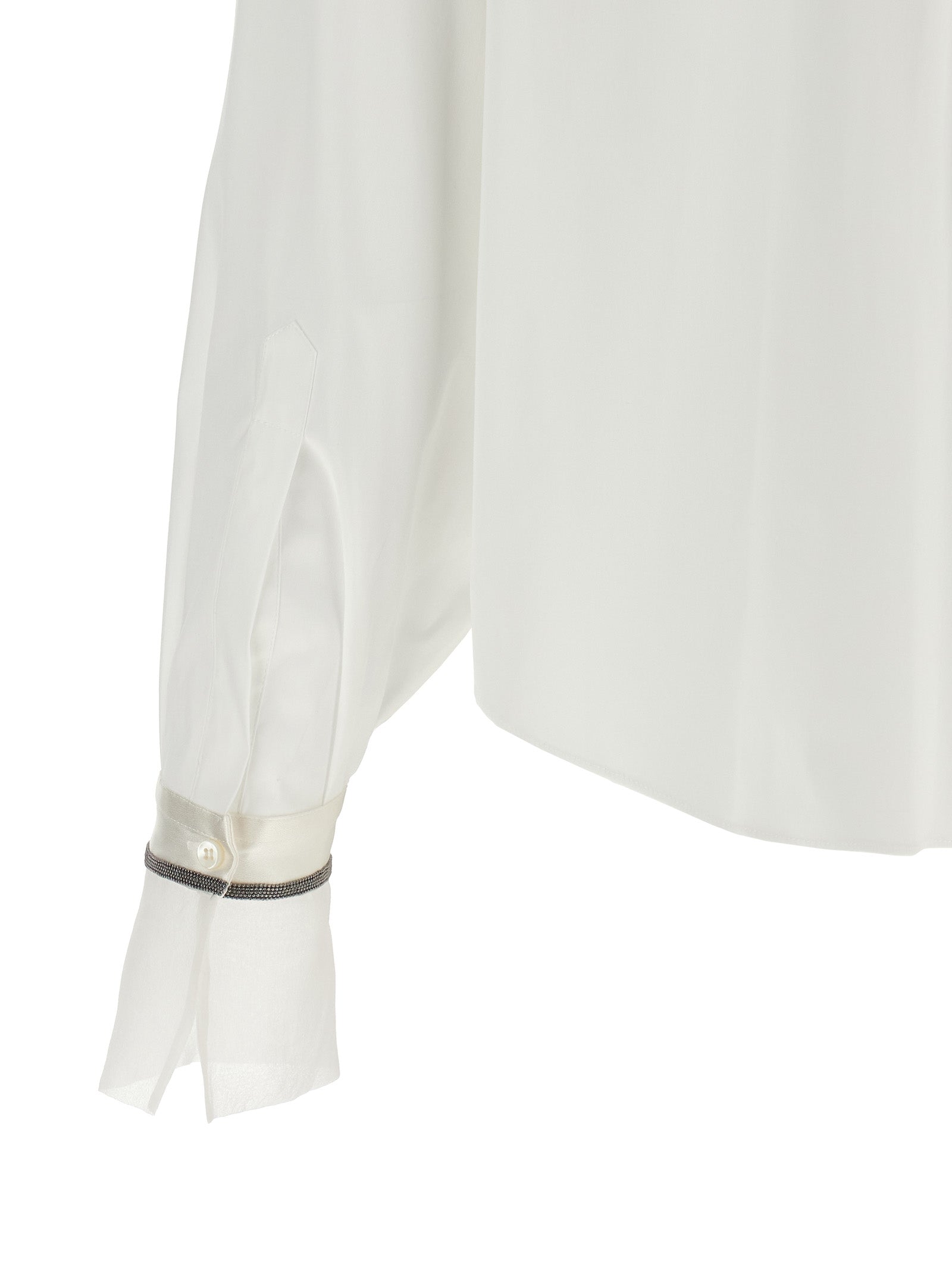 Brunello Cucinelli White Cotton Blouse