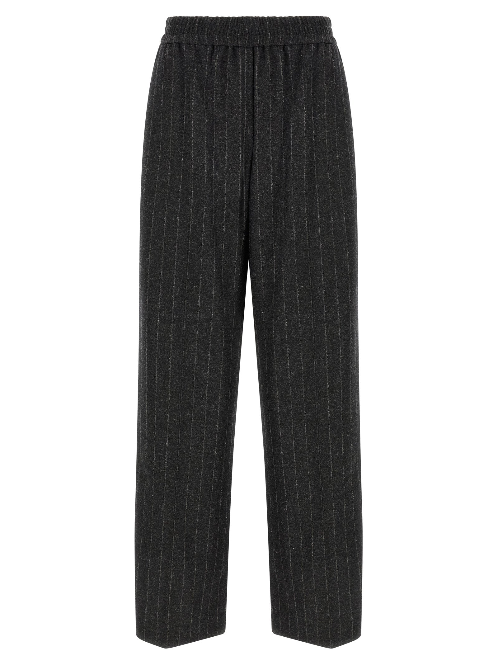 Brunello Cucinelli Gray Virgin Wool Casual Pants