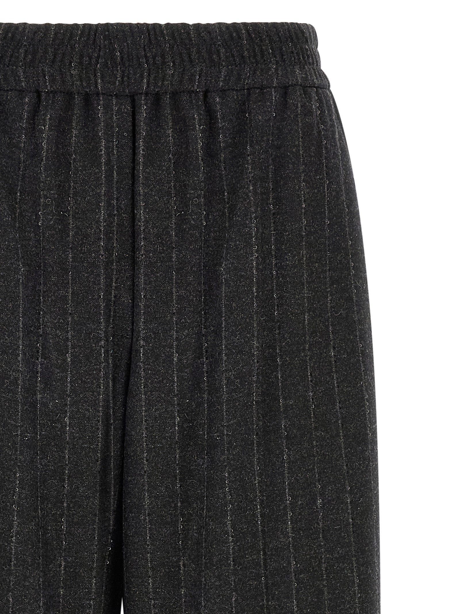 Brunello Cucinelli Gray Virgin Wool Casual Pants