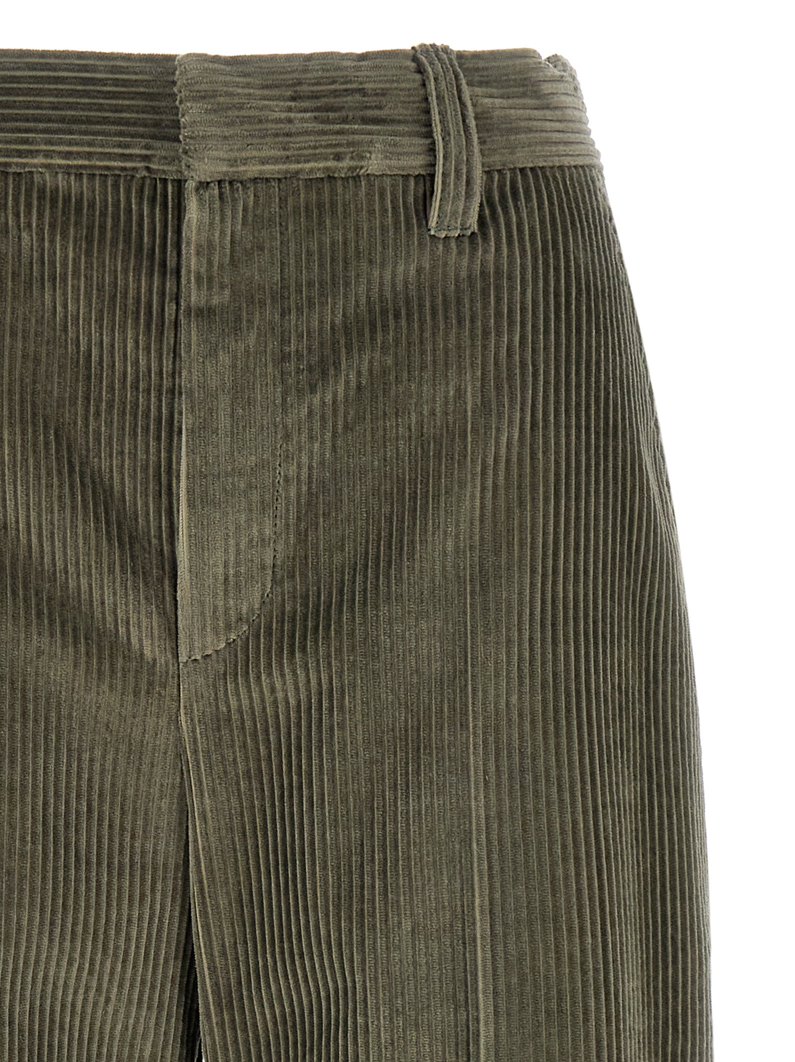 Brunello Cucinelli Bicolor Cotton Flared Pants