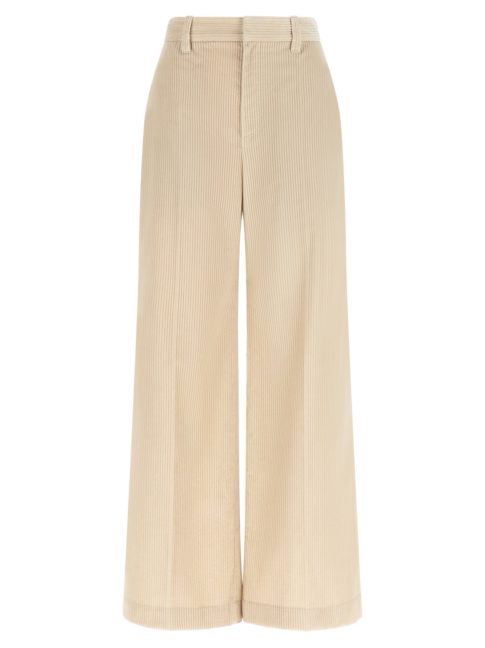 Brunello Cucinelli Beige Cotton Casual Pants