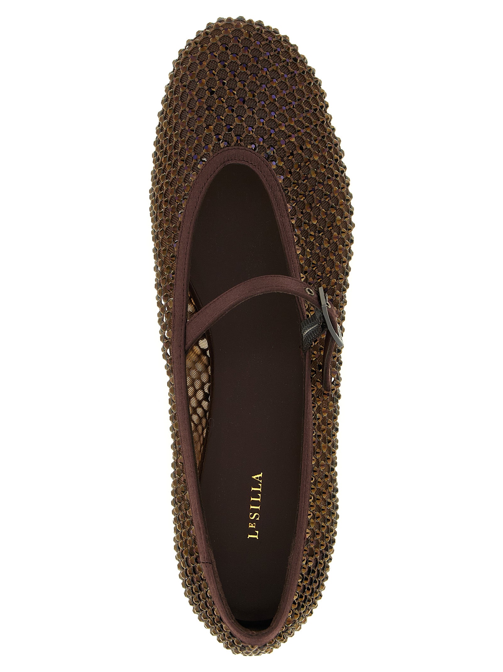 LE SILLA Brown Polyamide Ballet Flats