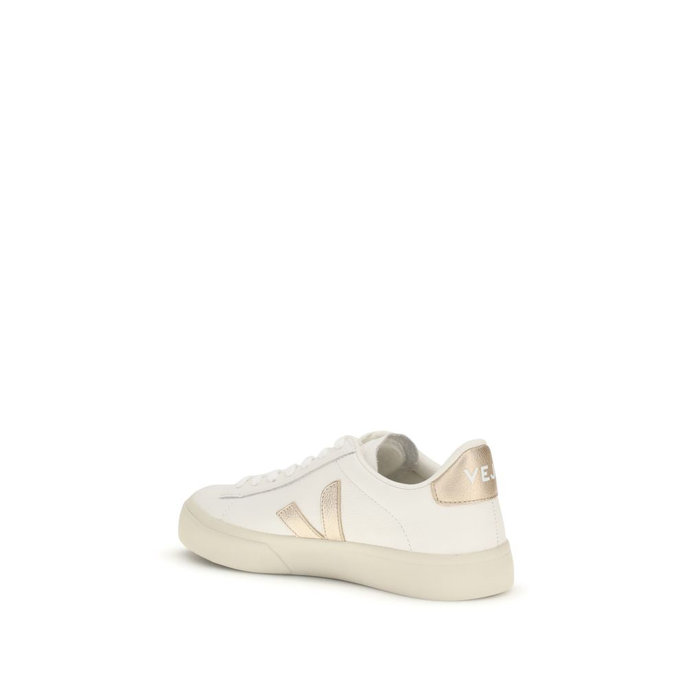 Veja White Calf Leather Bos Taurus Low Top Sneakers