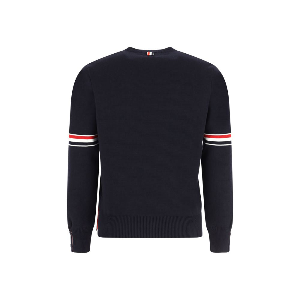 Thom Browne Blue Cotton Sweatshirt