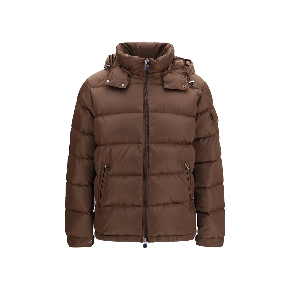 Moncler Brown Polyamide Full-Length Jacket