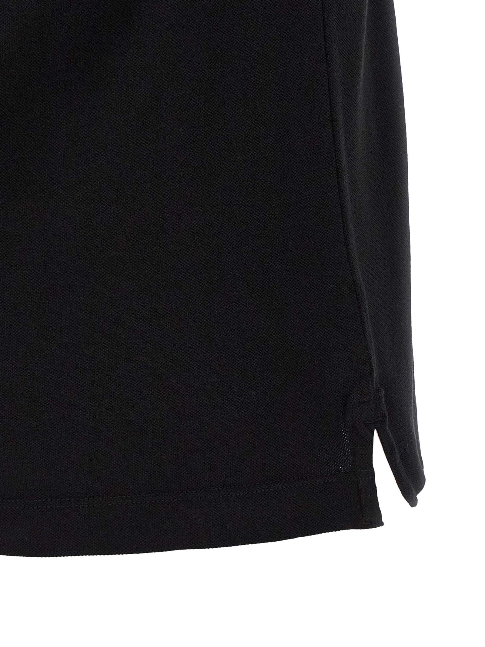 Stone Island Black Cotton Polo Shirt