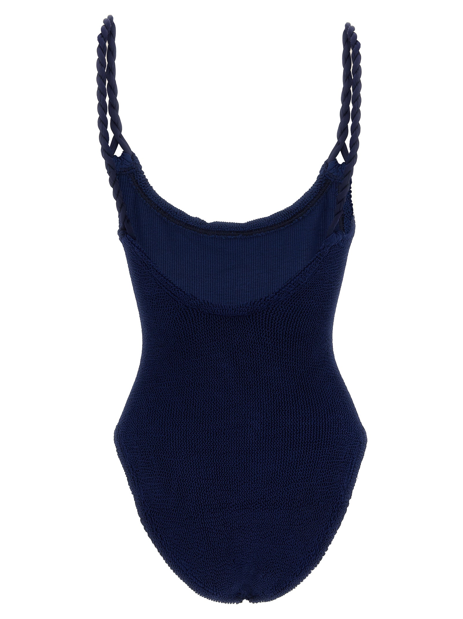 Hunza G Blue Polyamide One-Piece Swimsuit