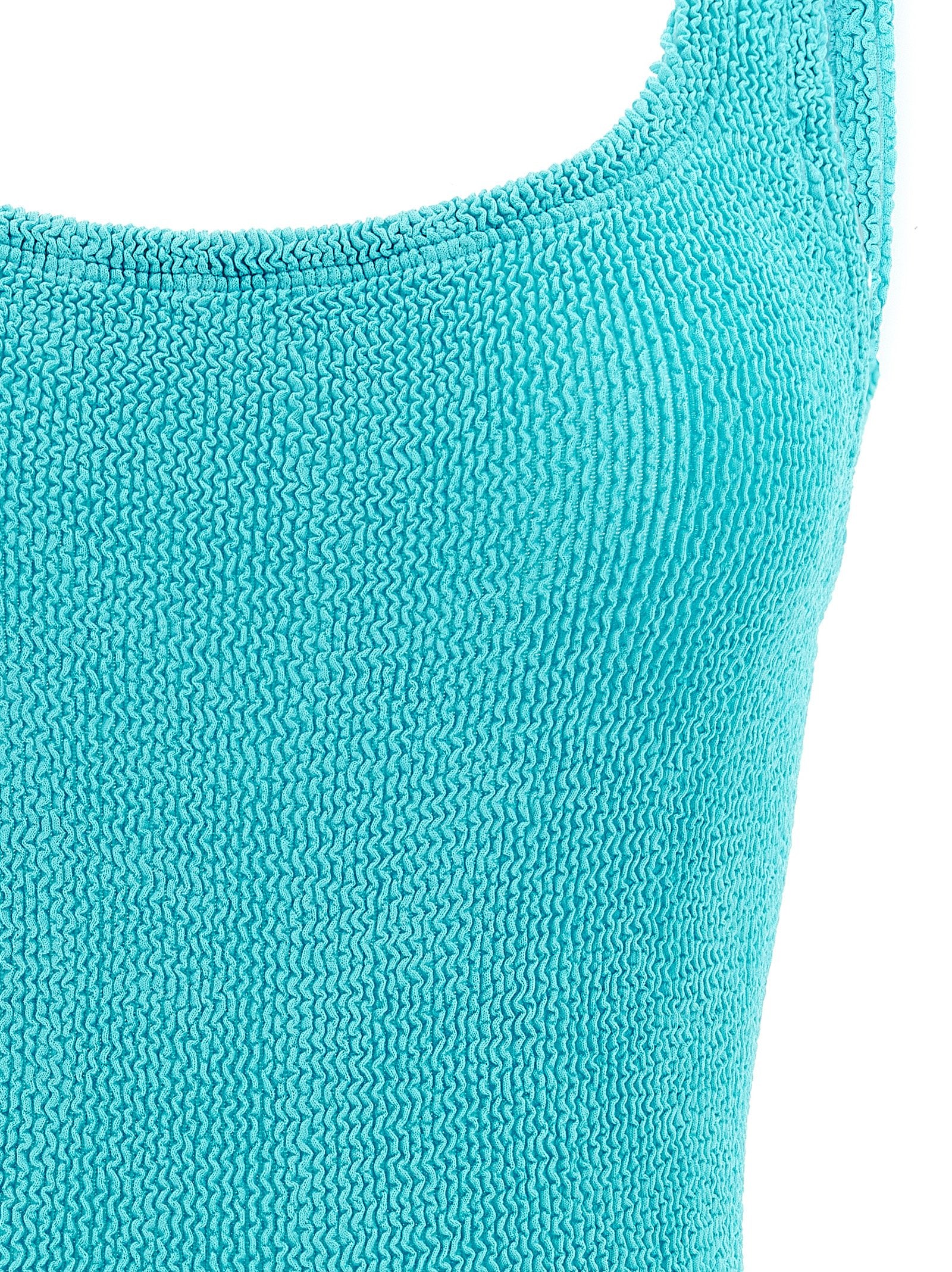 Hunza G Blue Polyamide One-Piece Swimsuit