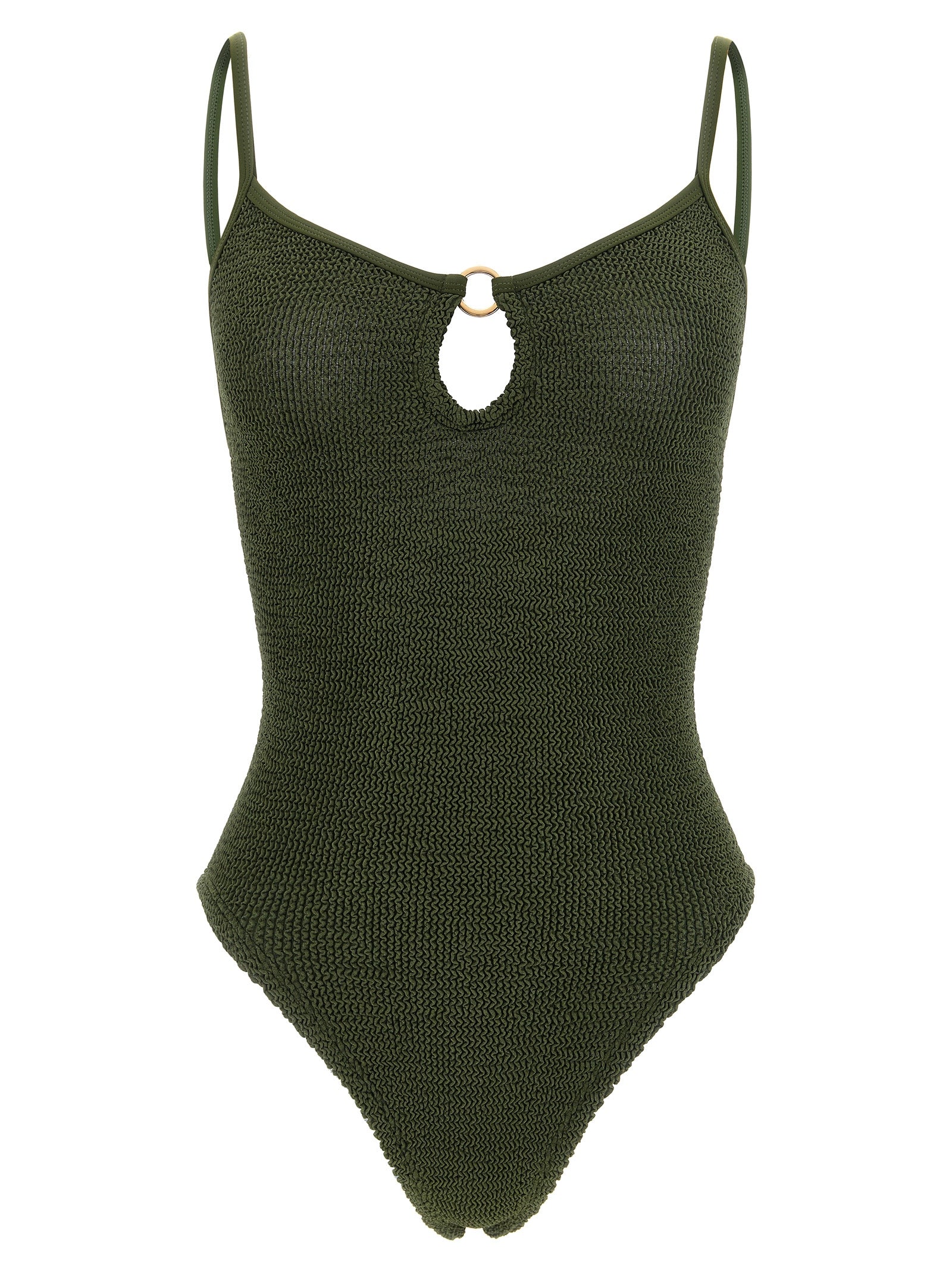 Hunza G Bicolor Polyamide One-Piece Swimsuit