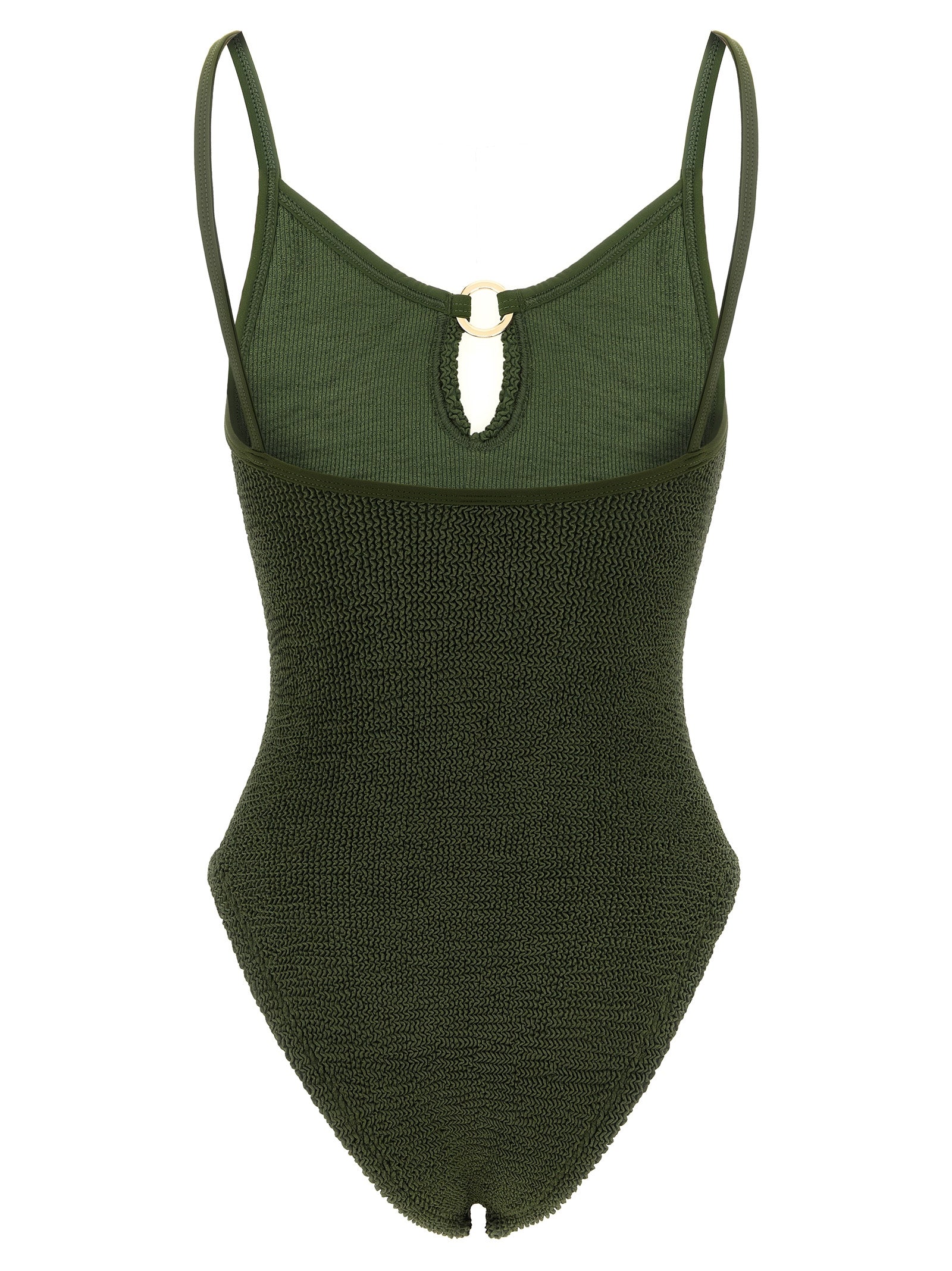 Hunza G Bicolor Polyamide One-Piece Swimsuit