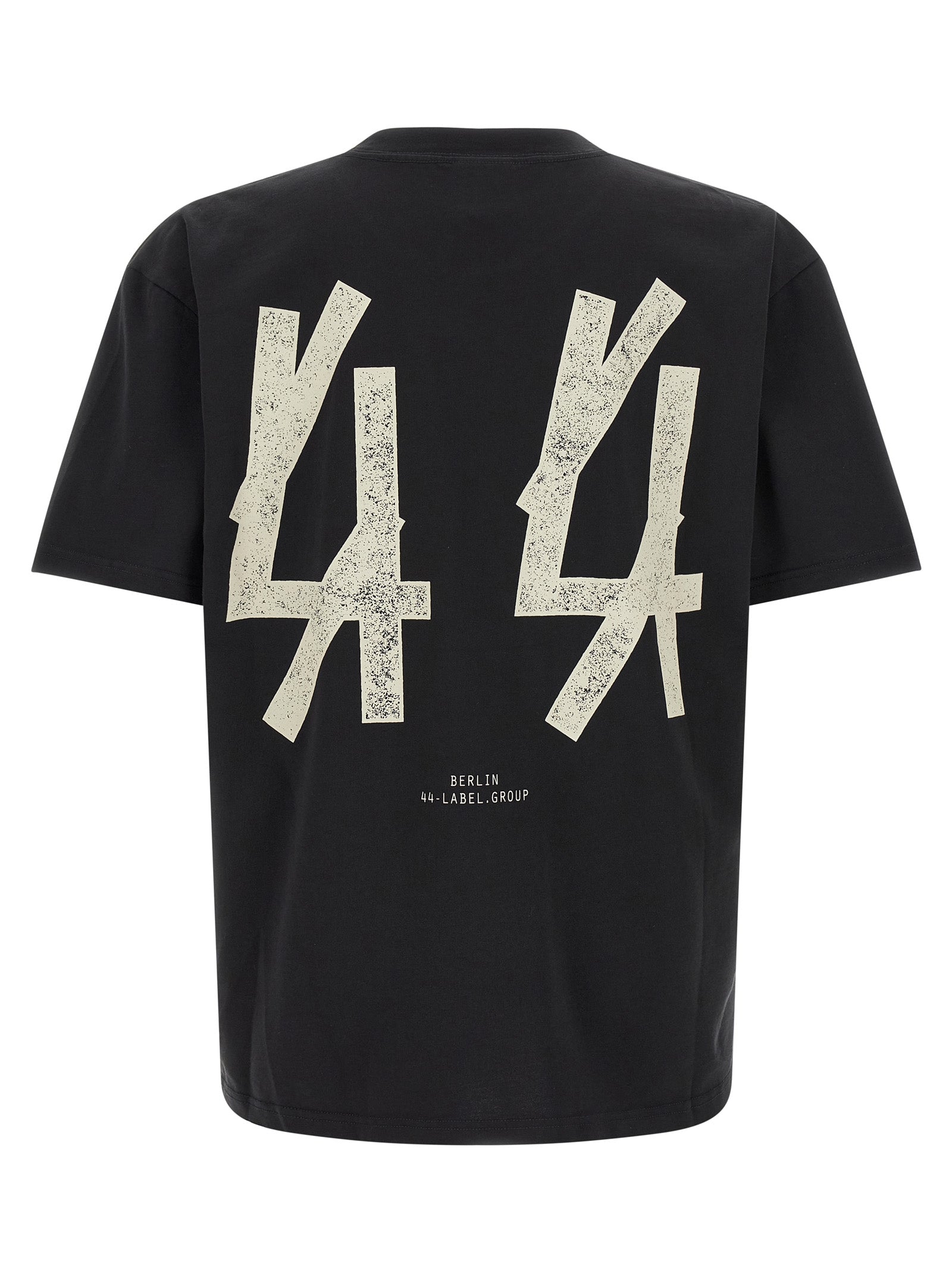 44 Label Group Black Cotton T-Shirt