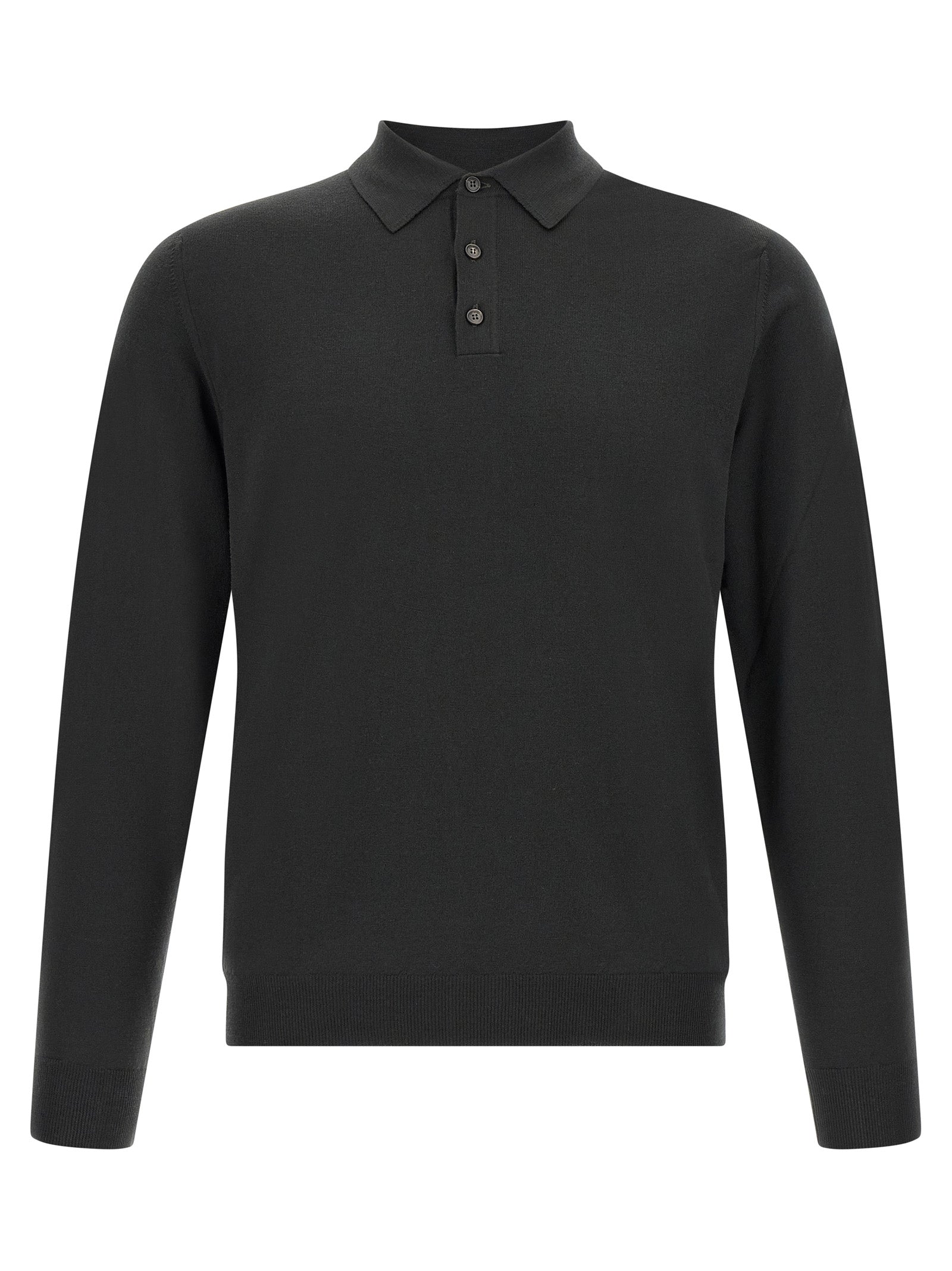 ZANONE Bicolor Virgin Wool Polo Shirt