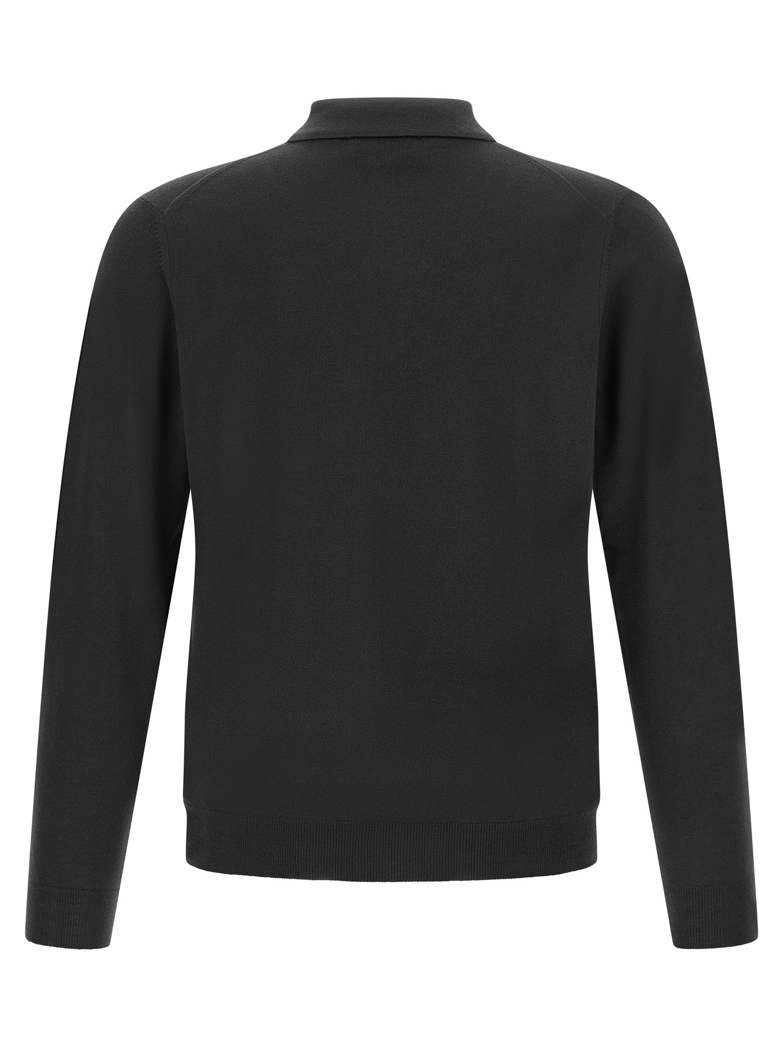 ZANONE Bicolor Virgin Wool Polo Shirt