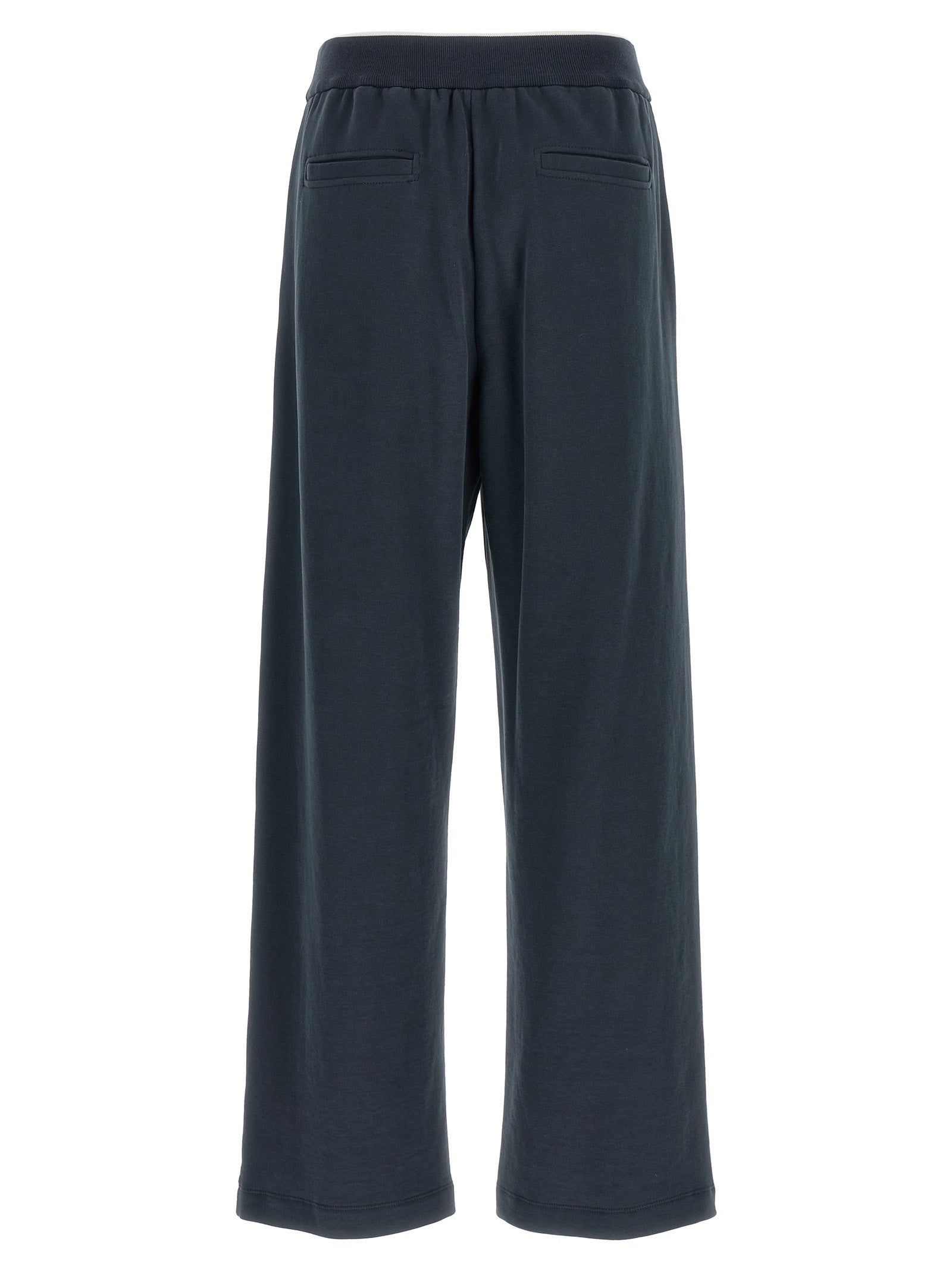 Brunello Cucinelli Blue Cotton Joggers (Workout Pants)
