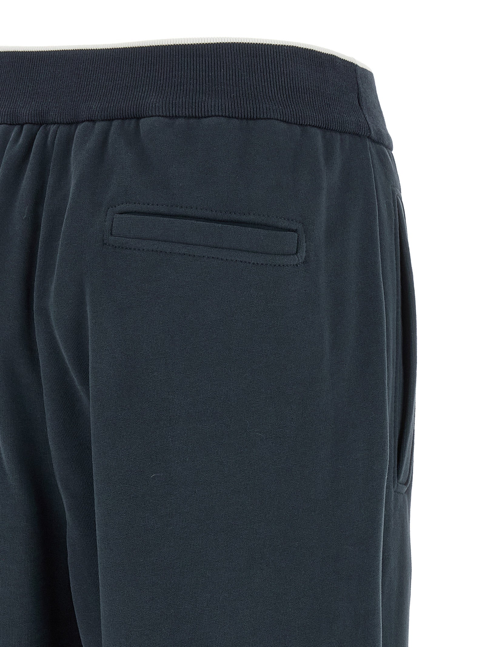 Brunello Cucinelli Blue Cotton Joggers (Workout Pants)