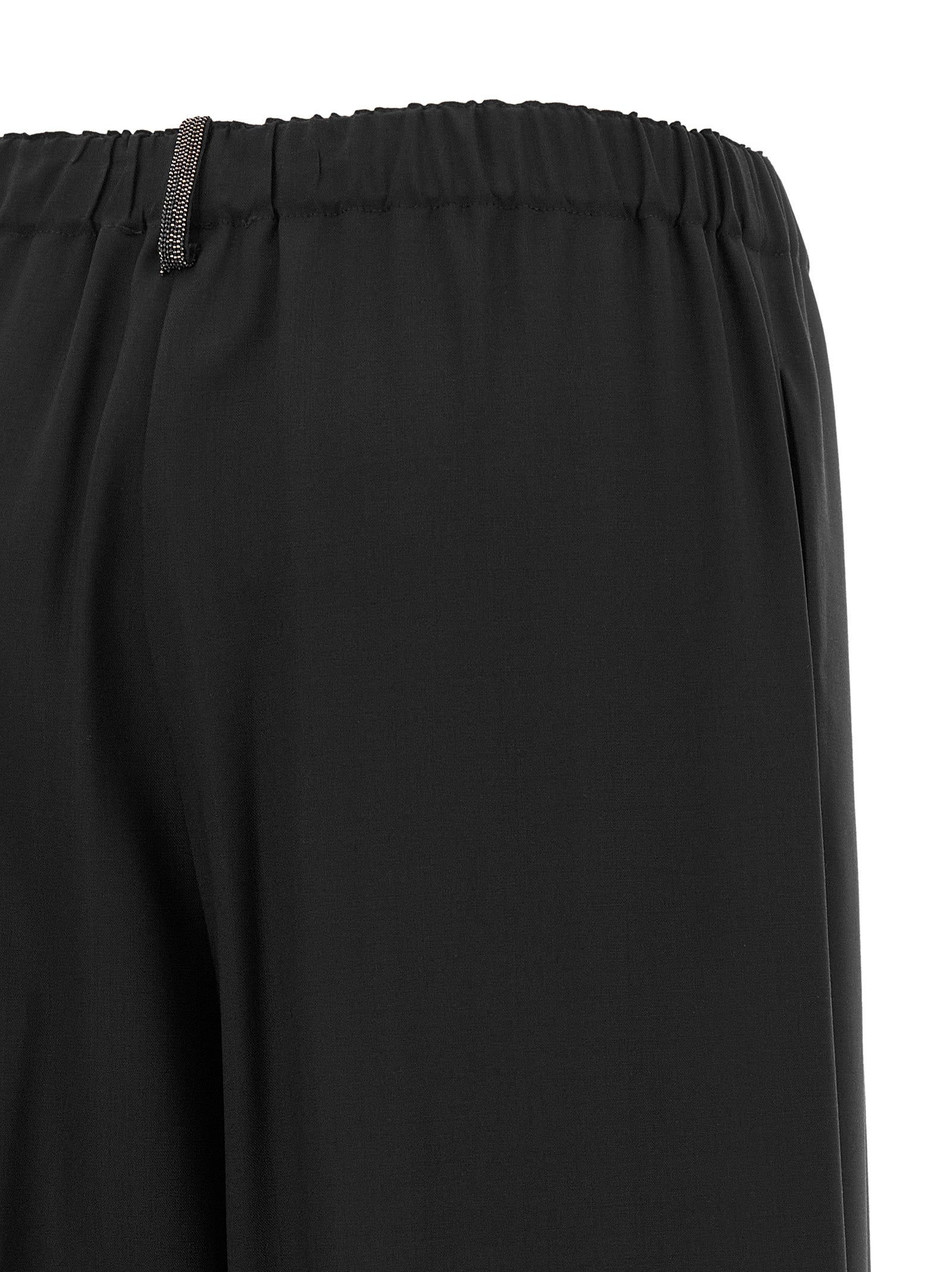 Fabiana Filippi Black Virgin Wool Casual Pants