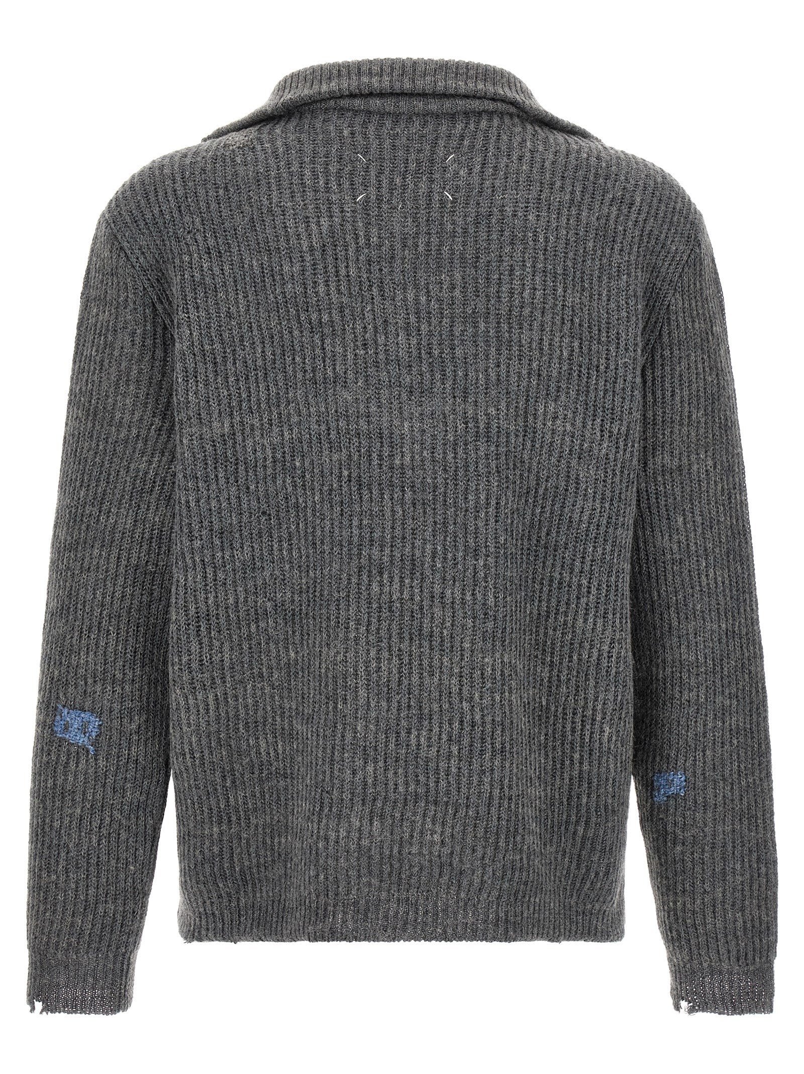 Maison Margiela Gray Linen Cardigan
