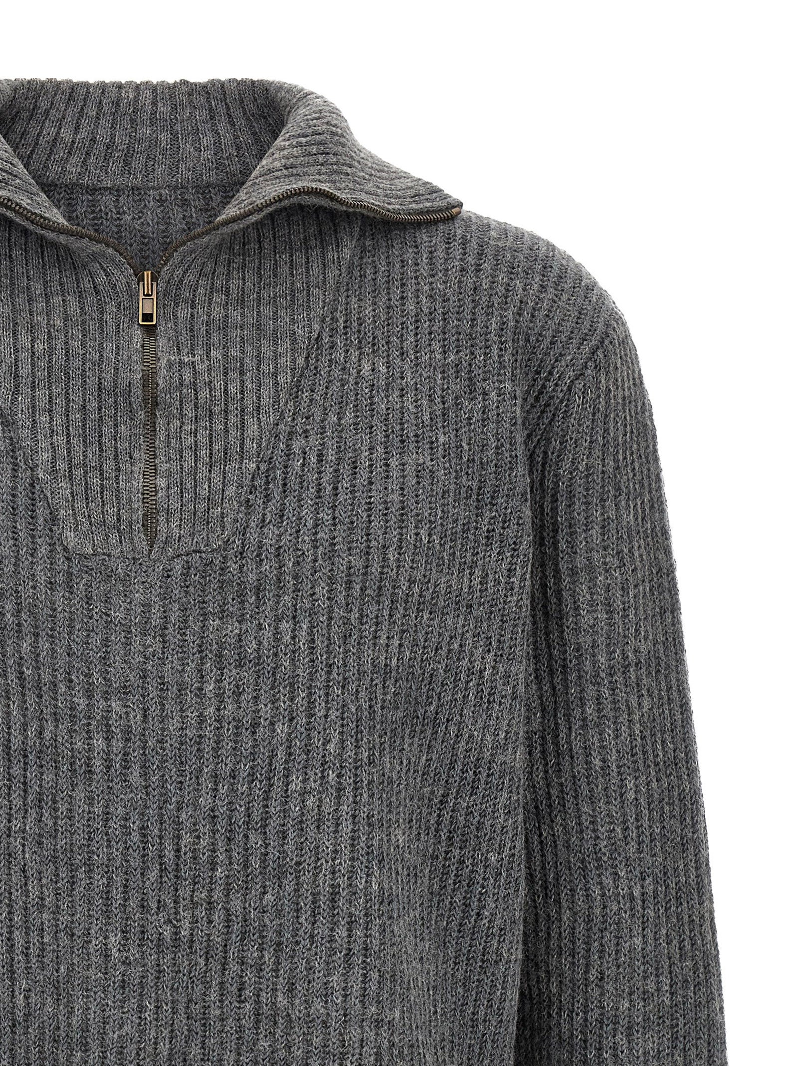 Maison Margiela Gray Linen Cardigan