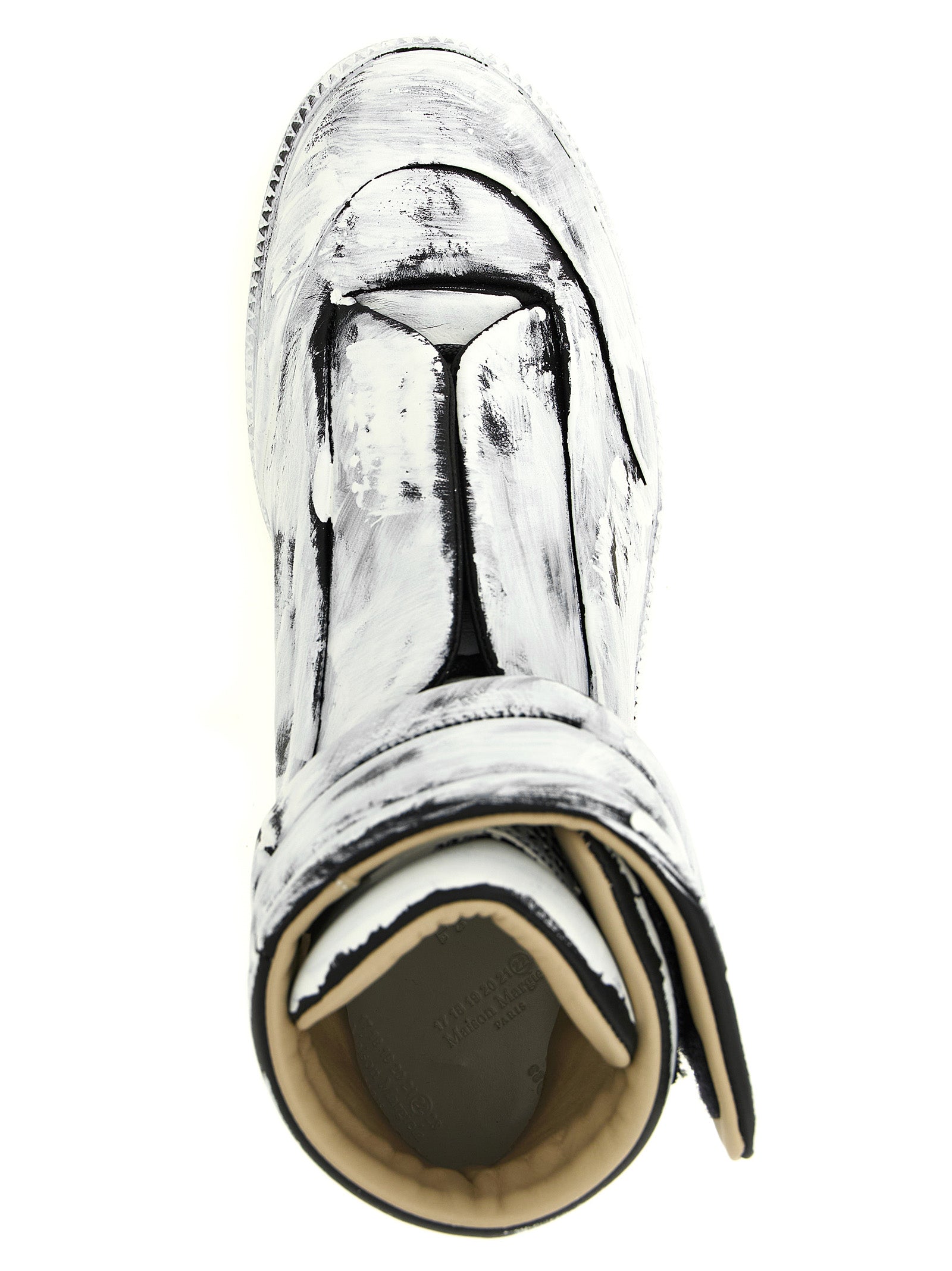 Maison Margiela Bicolor Calfskin Athletic Sneakers