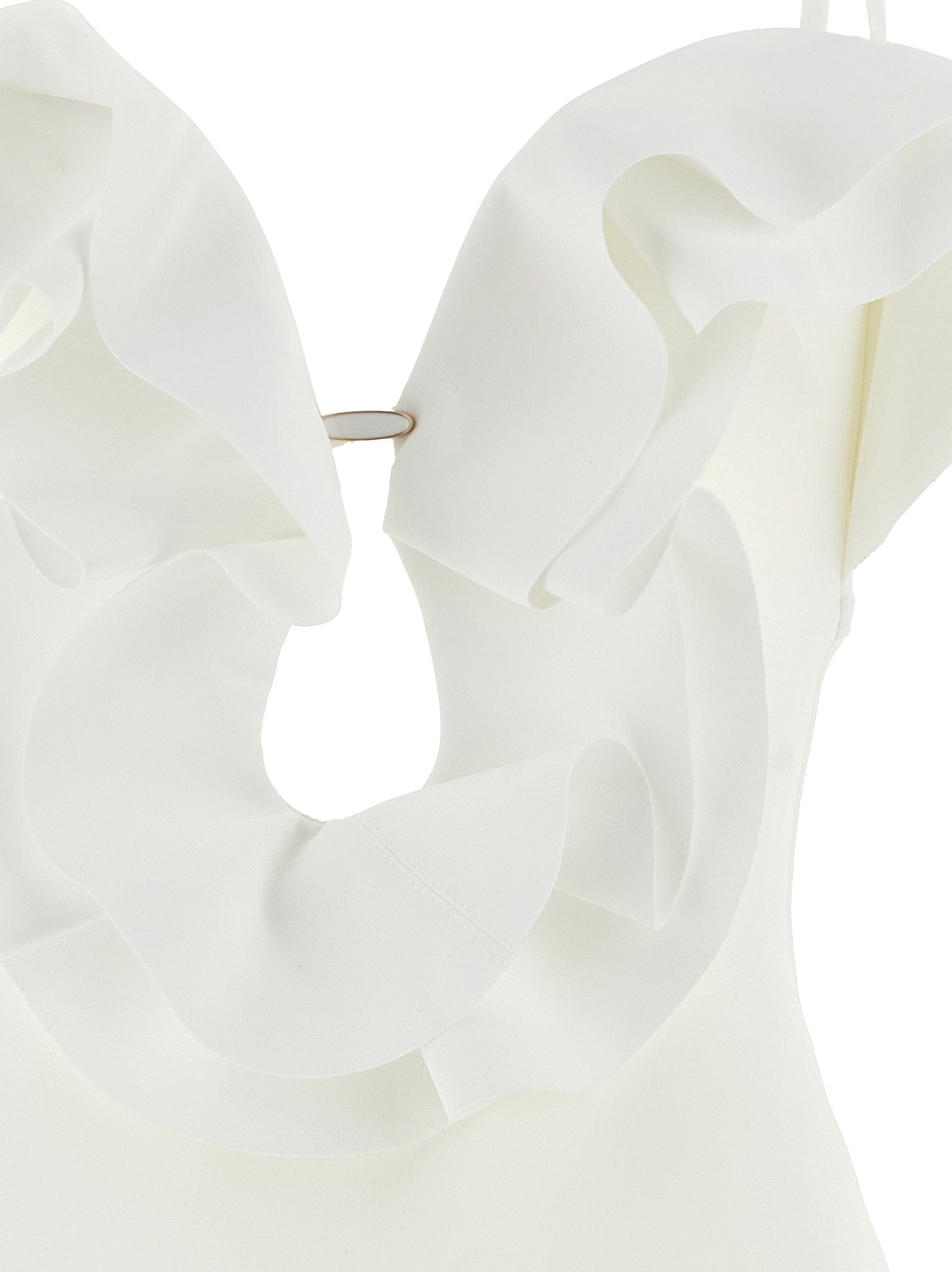 Zimmermann White Polyamide One-Piece Swimsuit