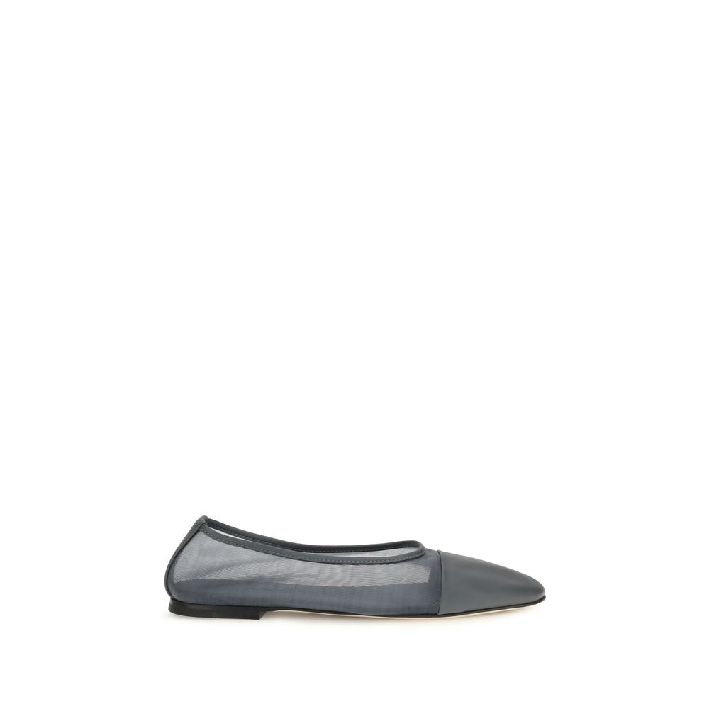 Dear Frances Gray Calf Leather Bos Taurus Ballet Flats