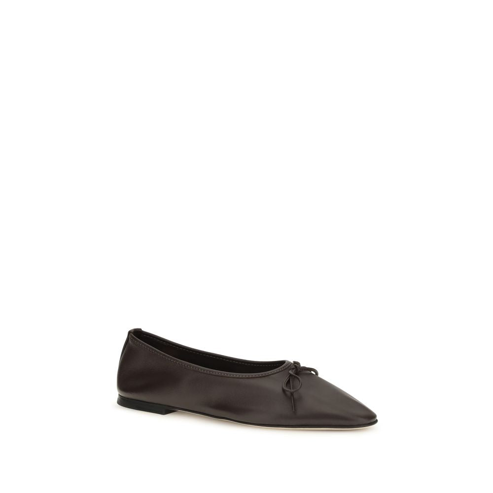 Dear Frances Brown Calf Leather Bos Taurus Ballet Flats
