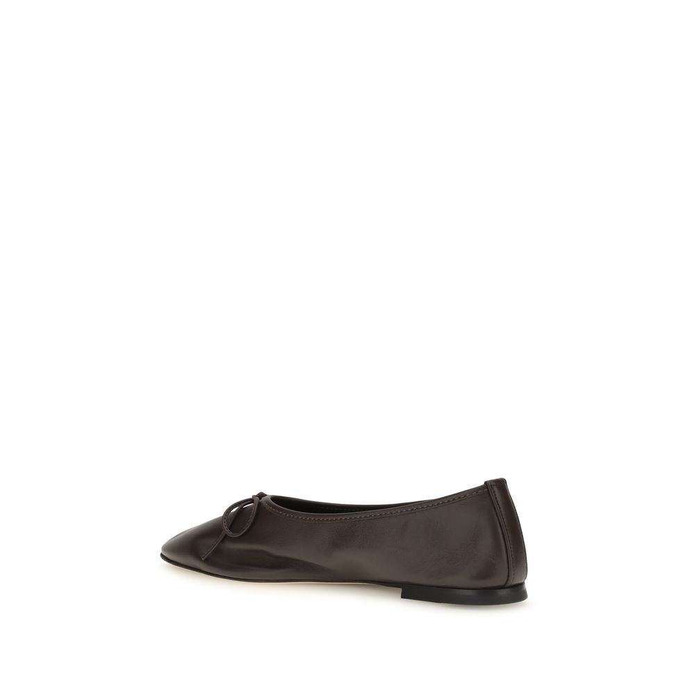 Dear Frances Brown Calf Leather Bos Taurus Ballet Flats