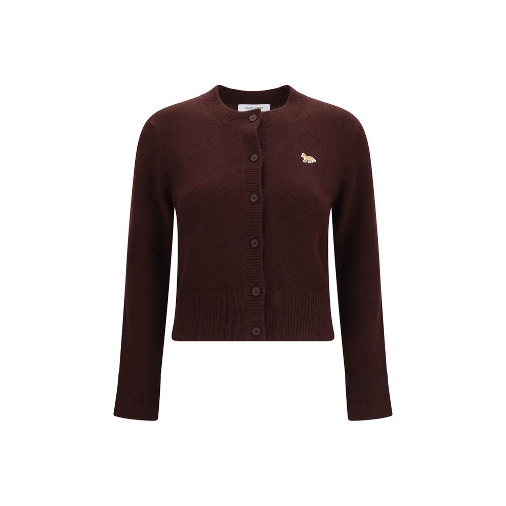 Maison Kitsuné Brown Wool Oves Aries Cardigan