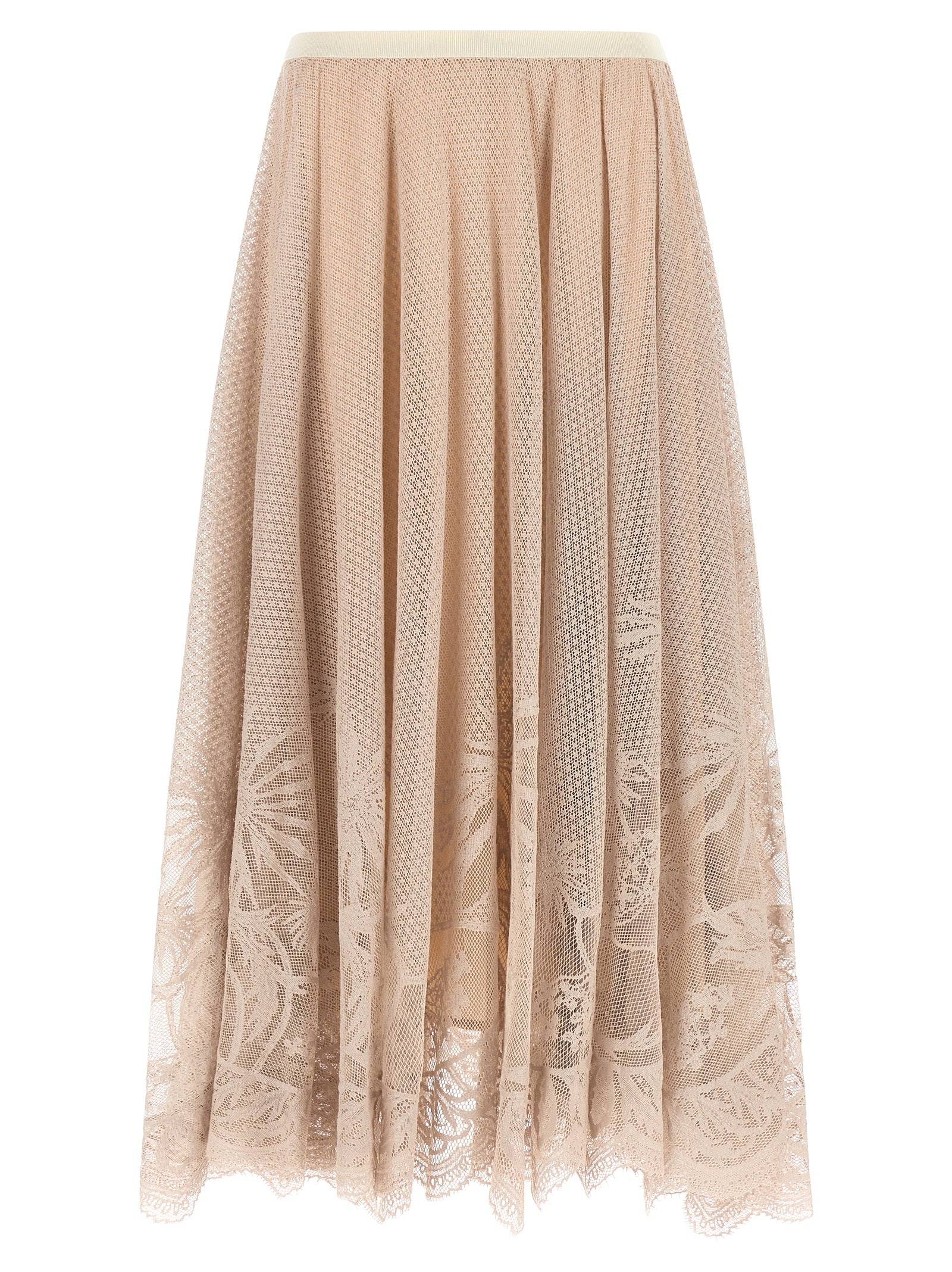 Fabiana Filippi Multicolor Cotton Midi Skirt