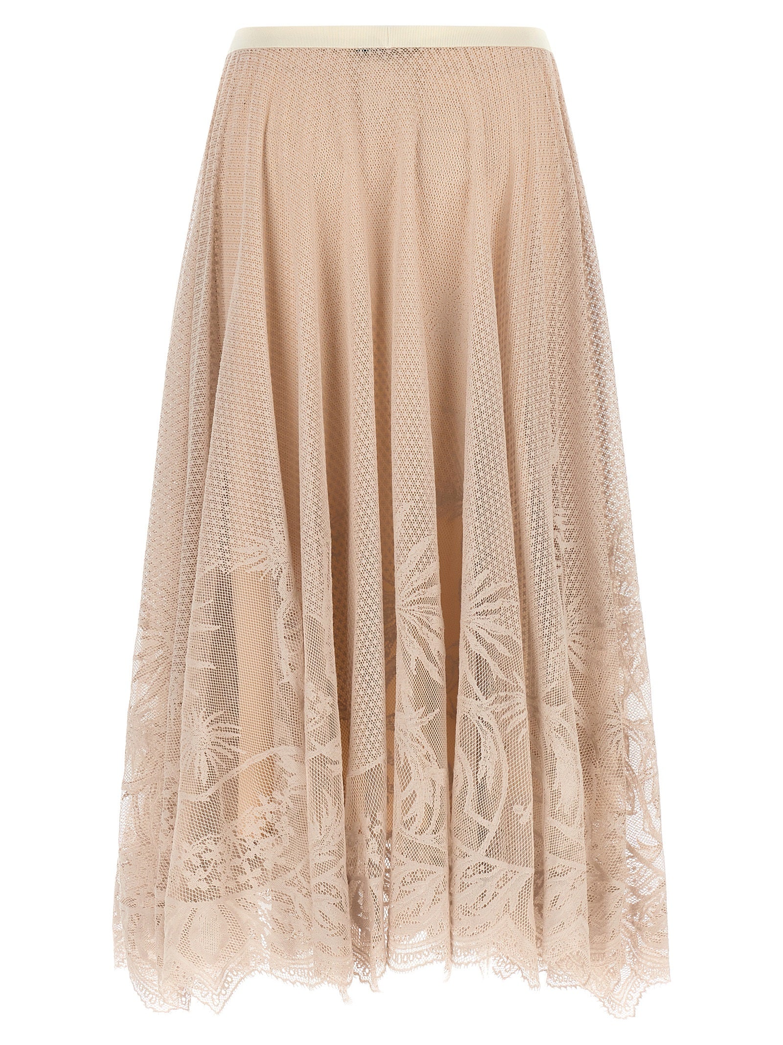 Fabiana Filippi Multicolor Cotton Midi Skirt