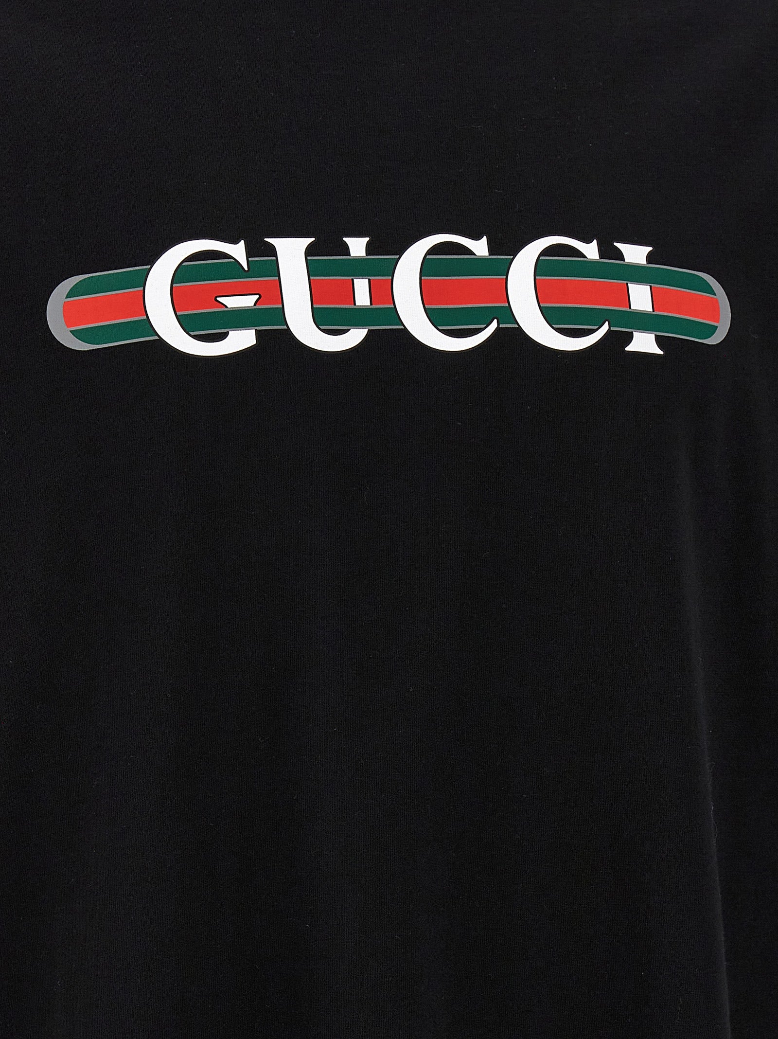 Gucci Black Cotton T-Shirt