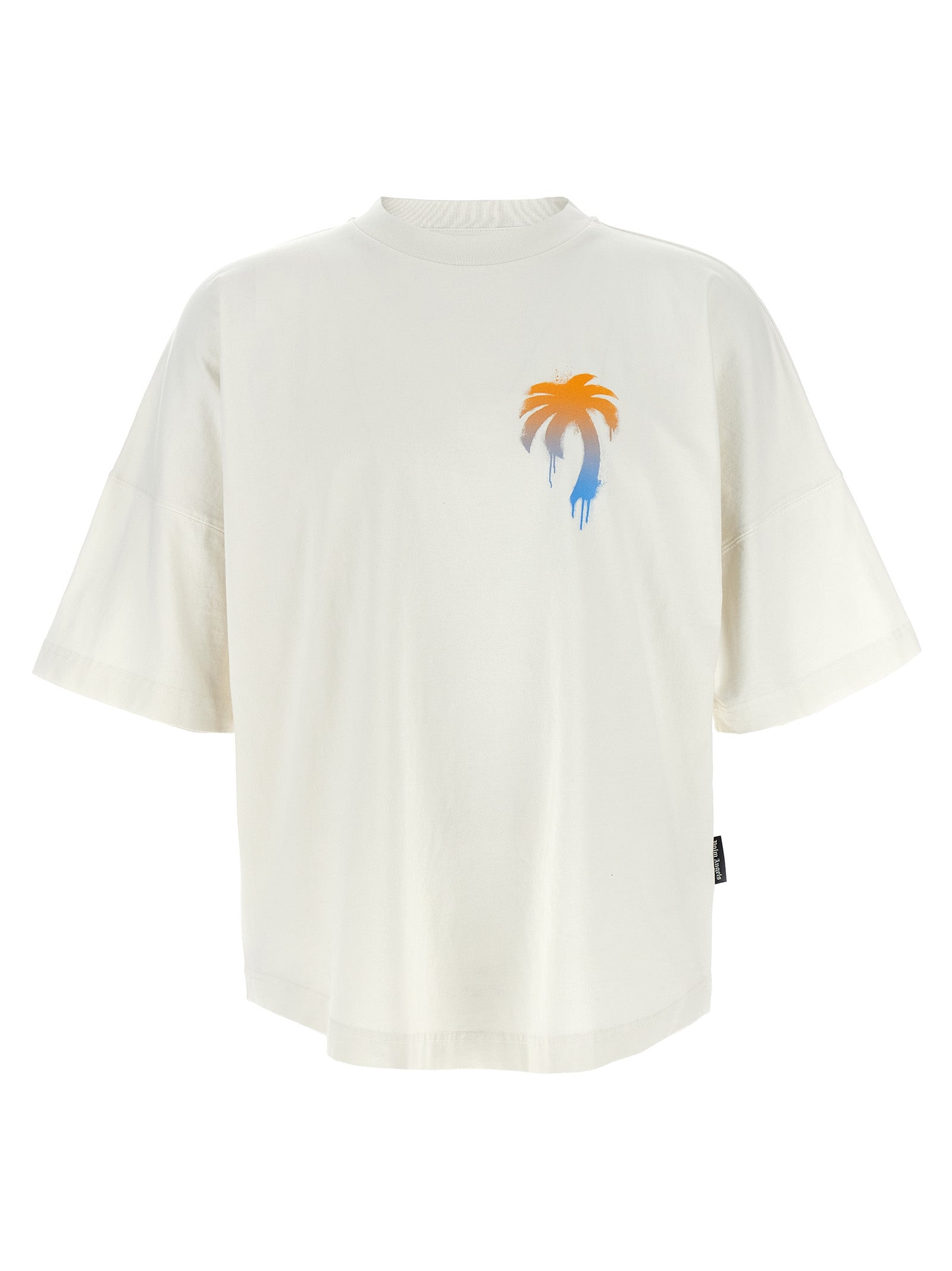 Palm Angels White Cotton T-Shirt