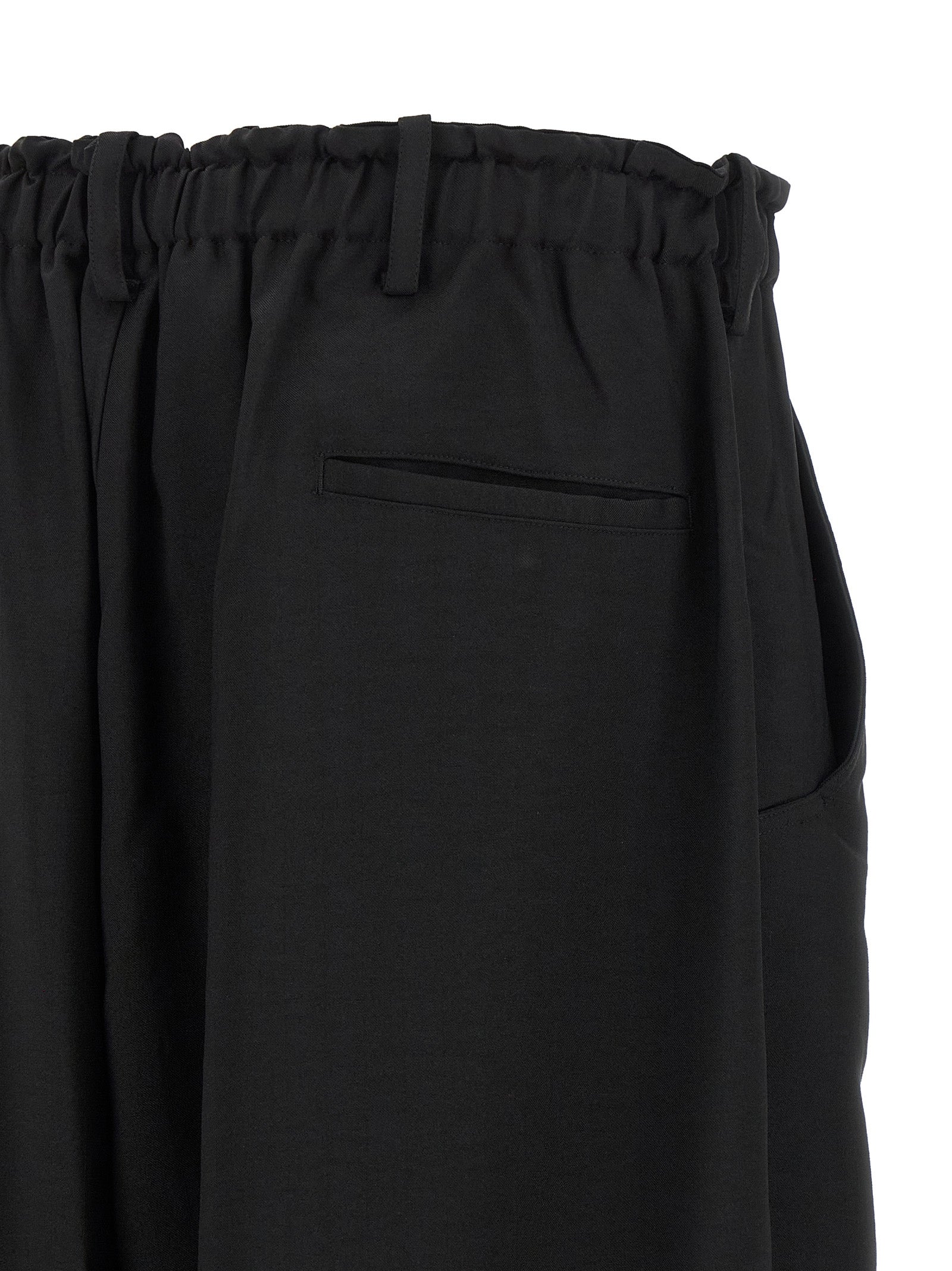 Y-3 Black Polyester Cargo Pants